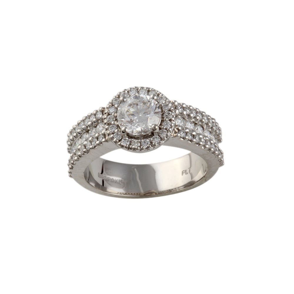 9ct White Gold 0.90ct Diamond Dress Ring