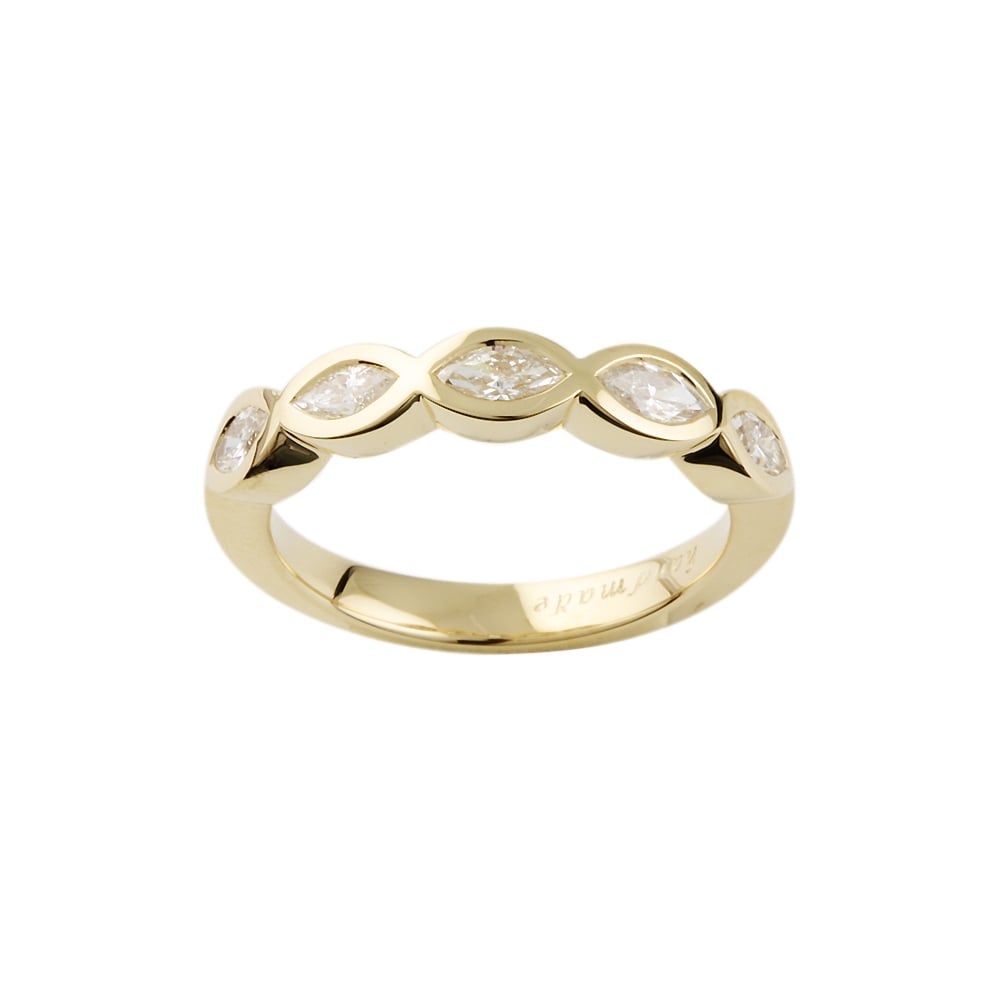 9ct Yellow Gold Five Stone 0.50ct Diamond Ring