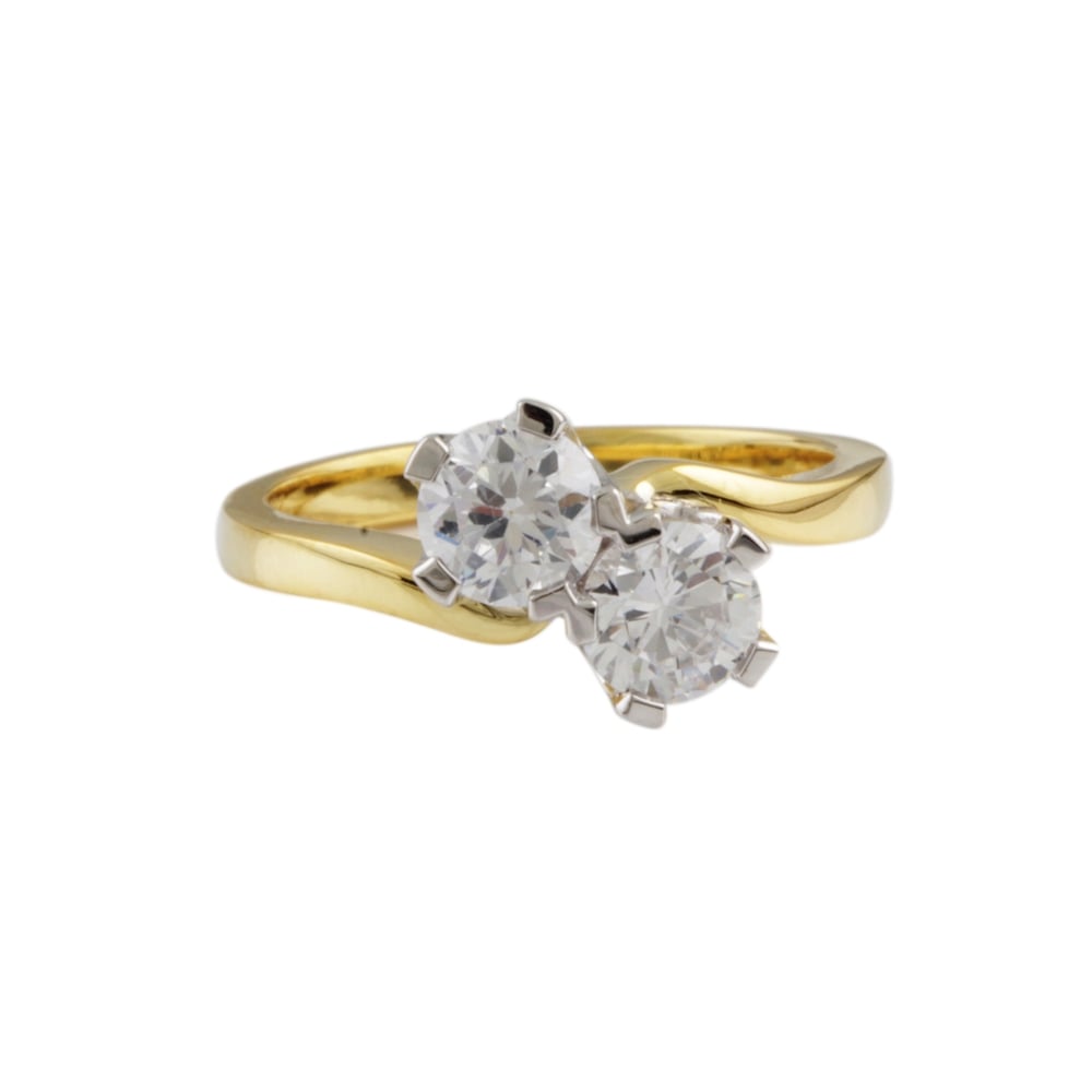 9ct Diamond Twist Ring