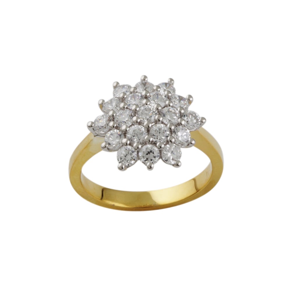 9ct Gold Diamond Cluster Ring 1.15ct