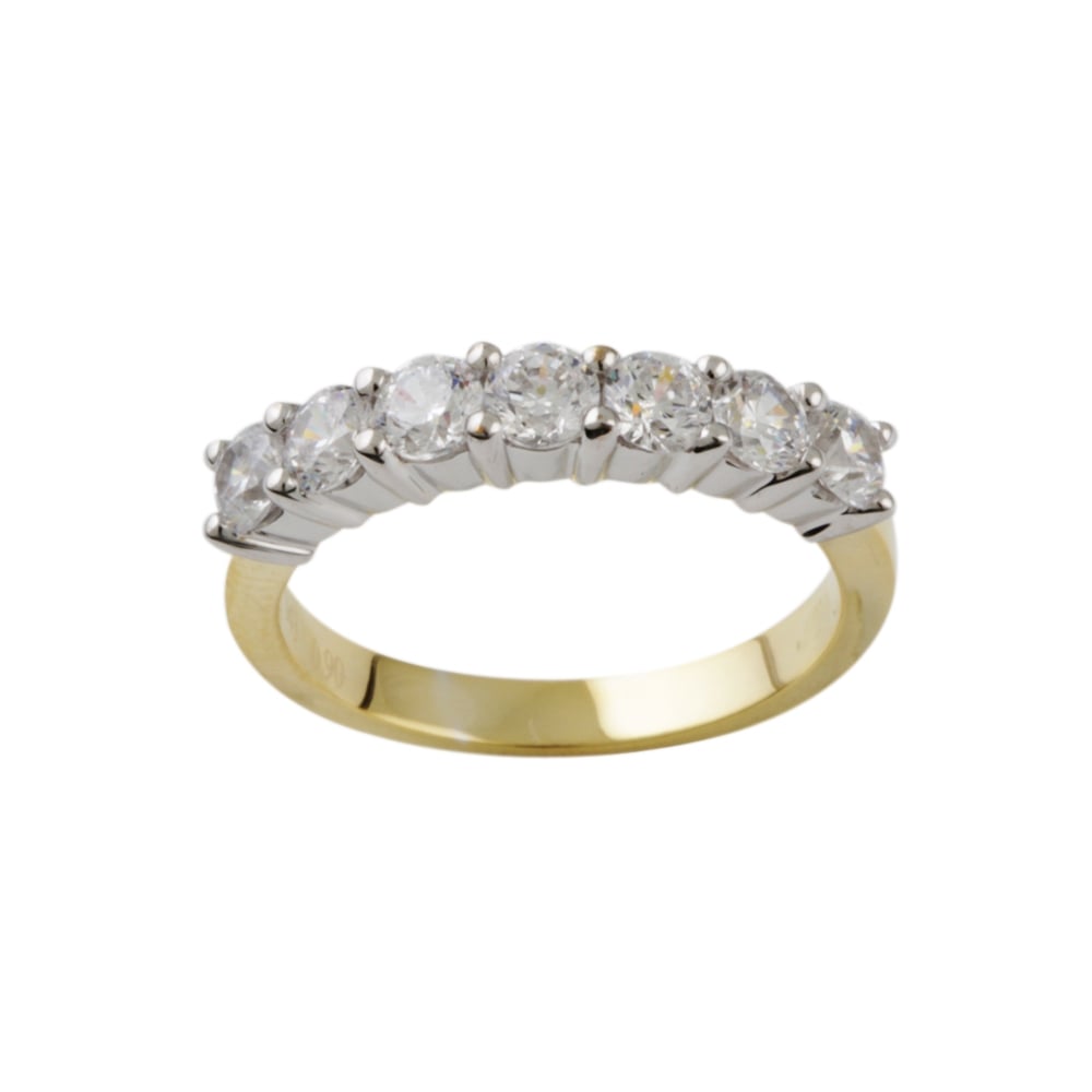 9ct yellow gold Half Eternity Ring 0.70ct