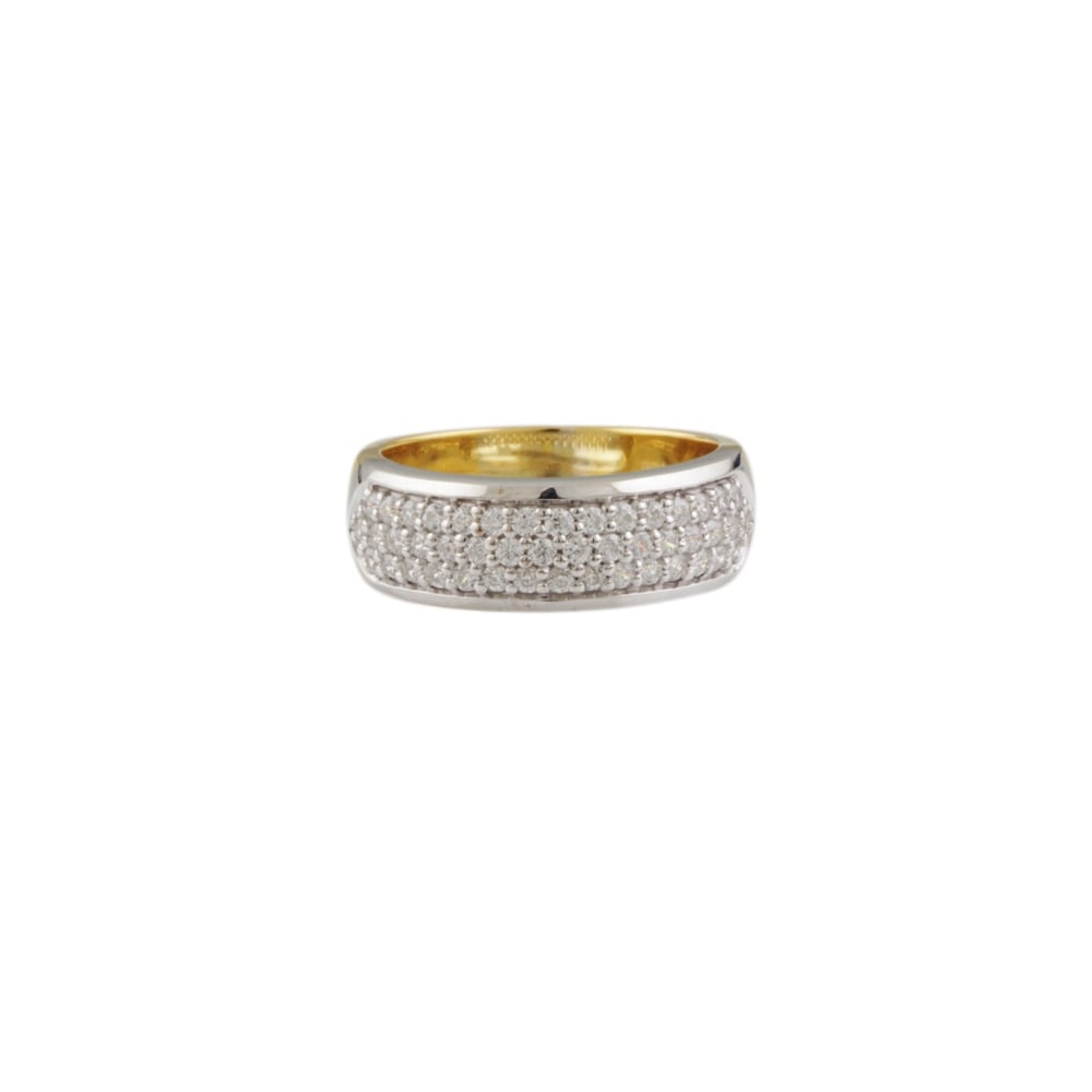 9ct Yellow and White Gold Diamond Ring   0.50ct
