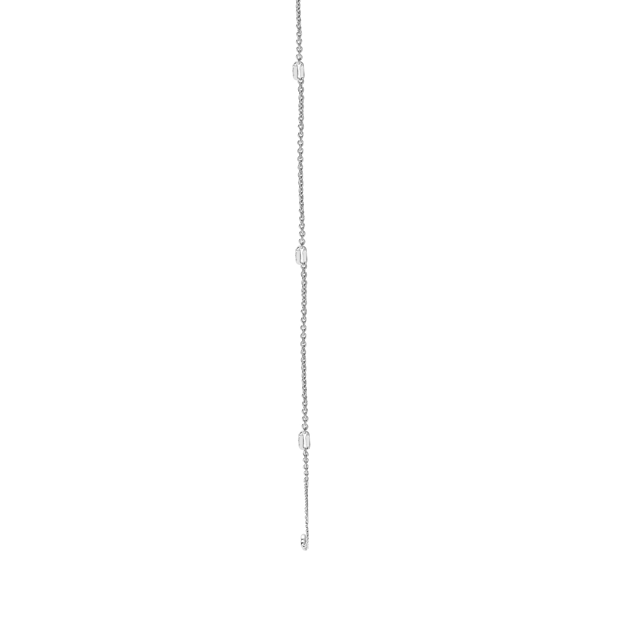 18ct White 0.23ct Ladies Diamonds By The Inch Bracelet/Chain