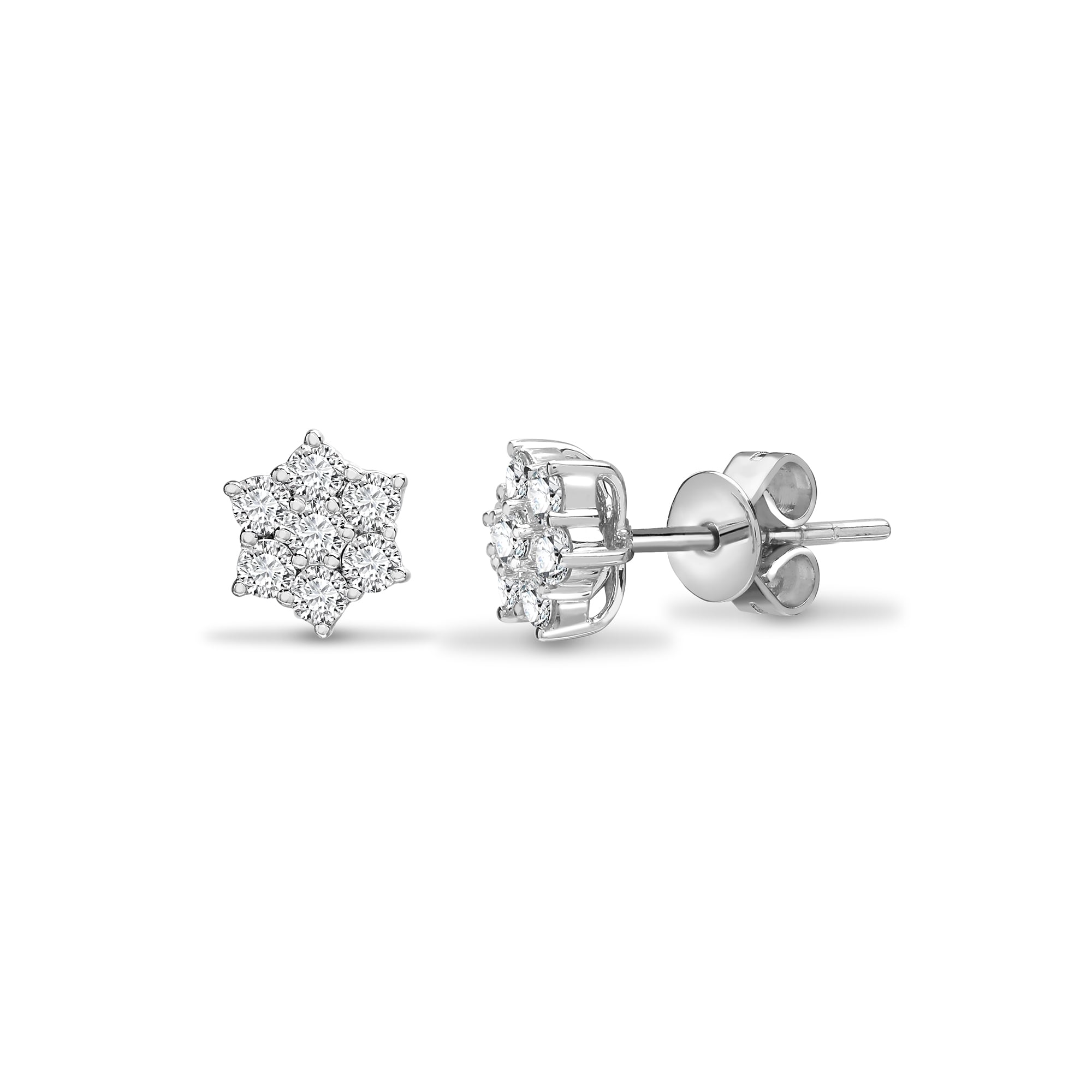 18ct White Gold 50pts Diamond Earrings