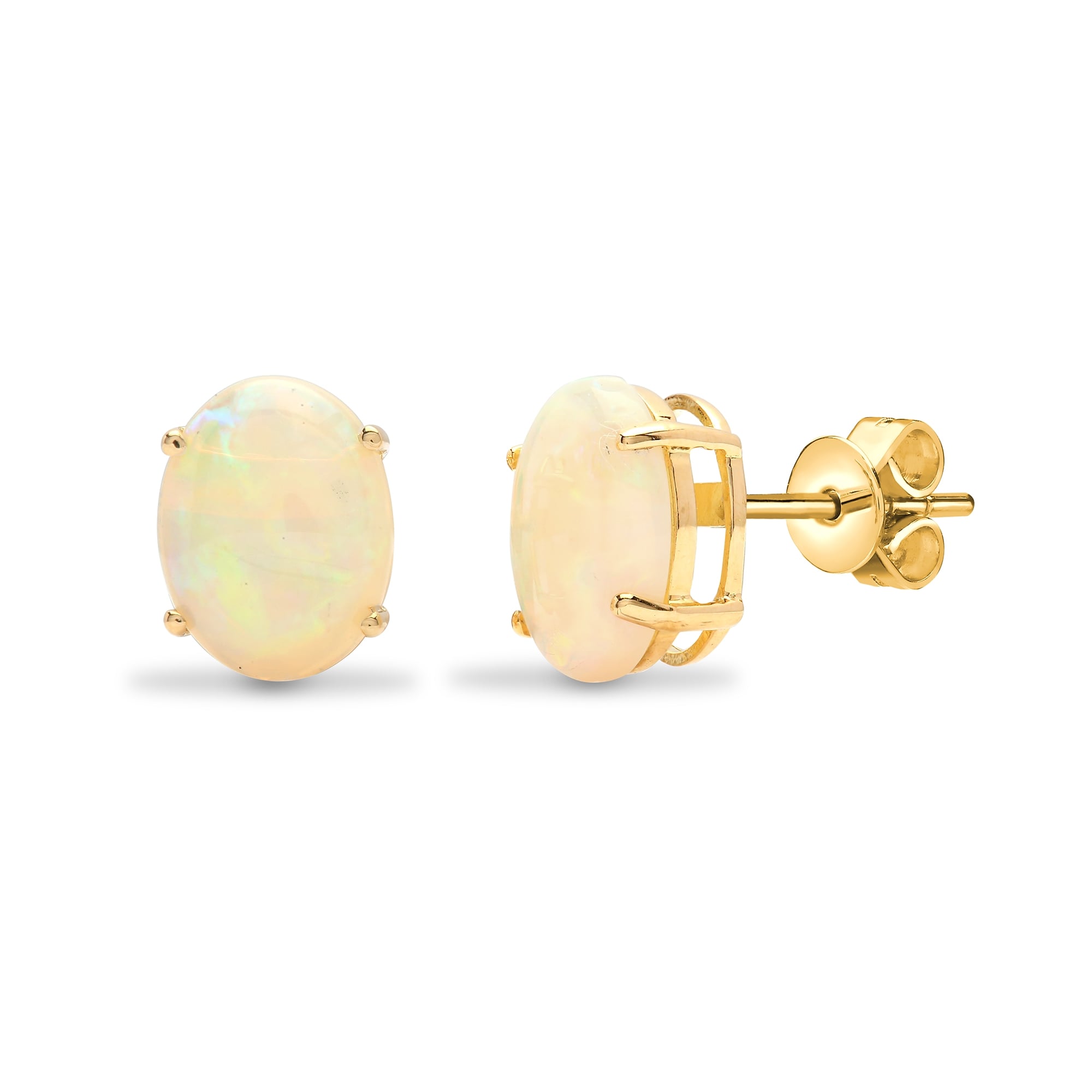 18ct Yellow Gold Opal-2.04 Stud Earring