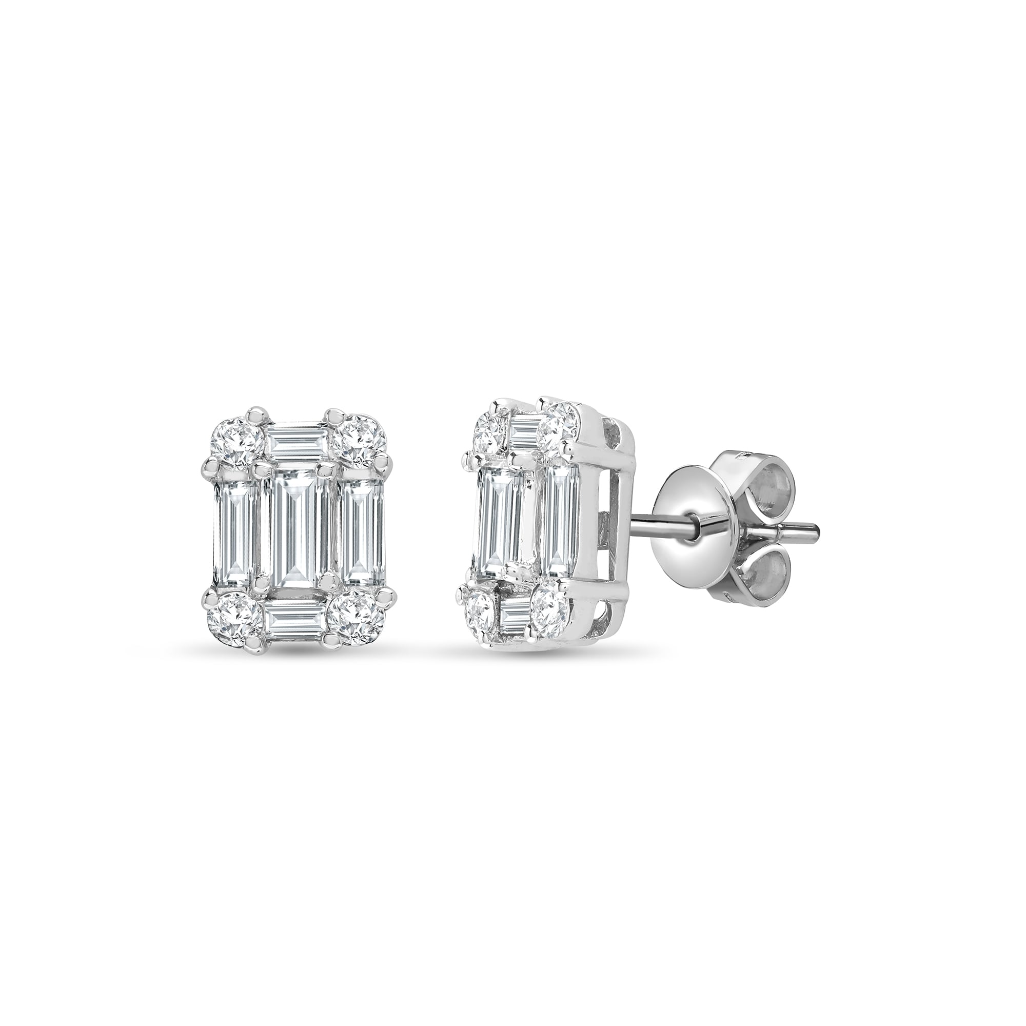 18ct White 75pt Diamond Earring