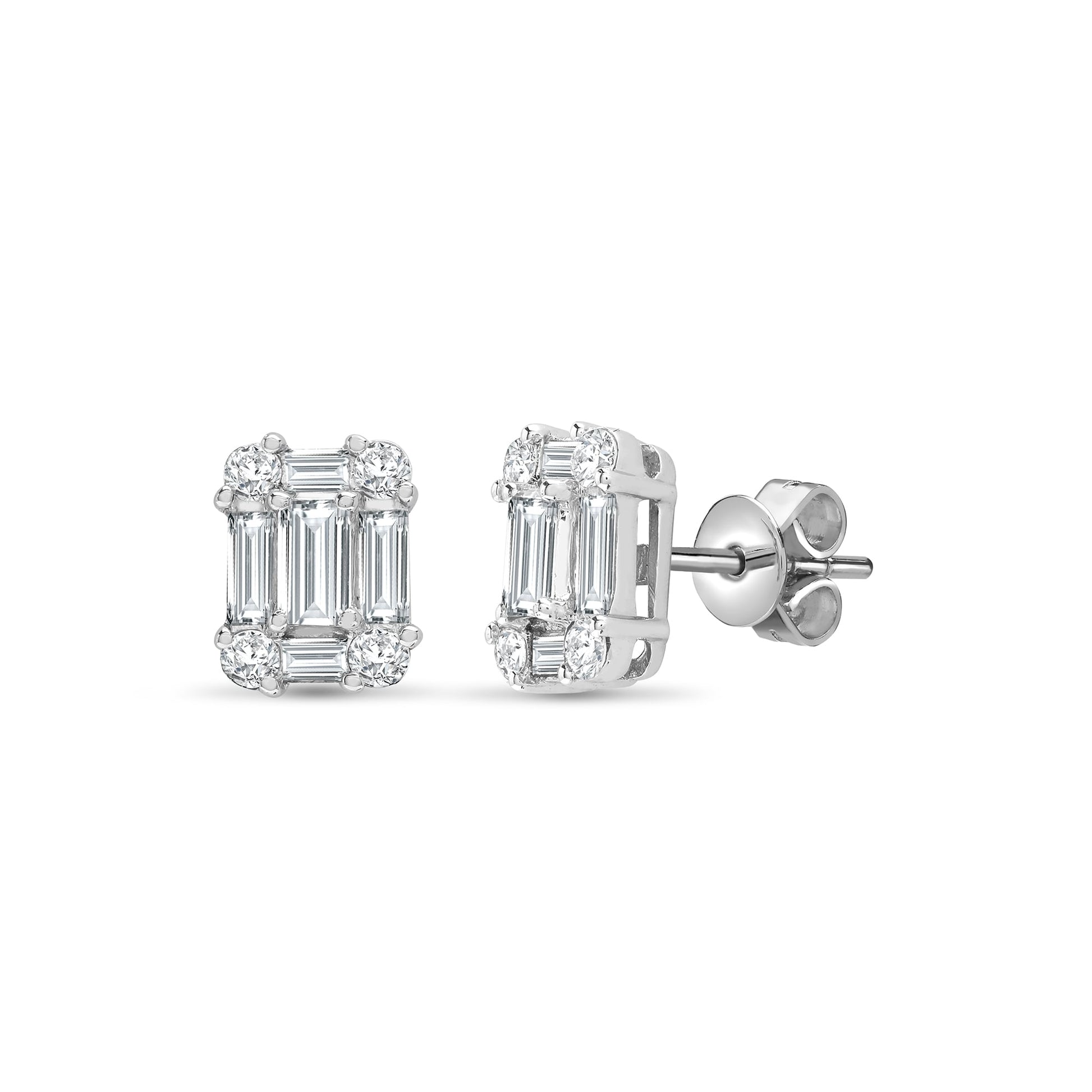 18ct White 75pt Diamond Earring