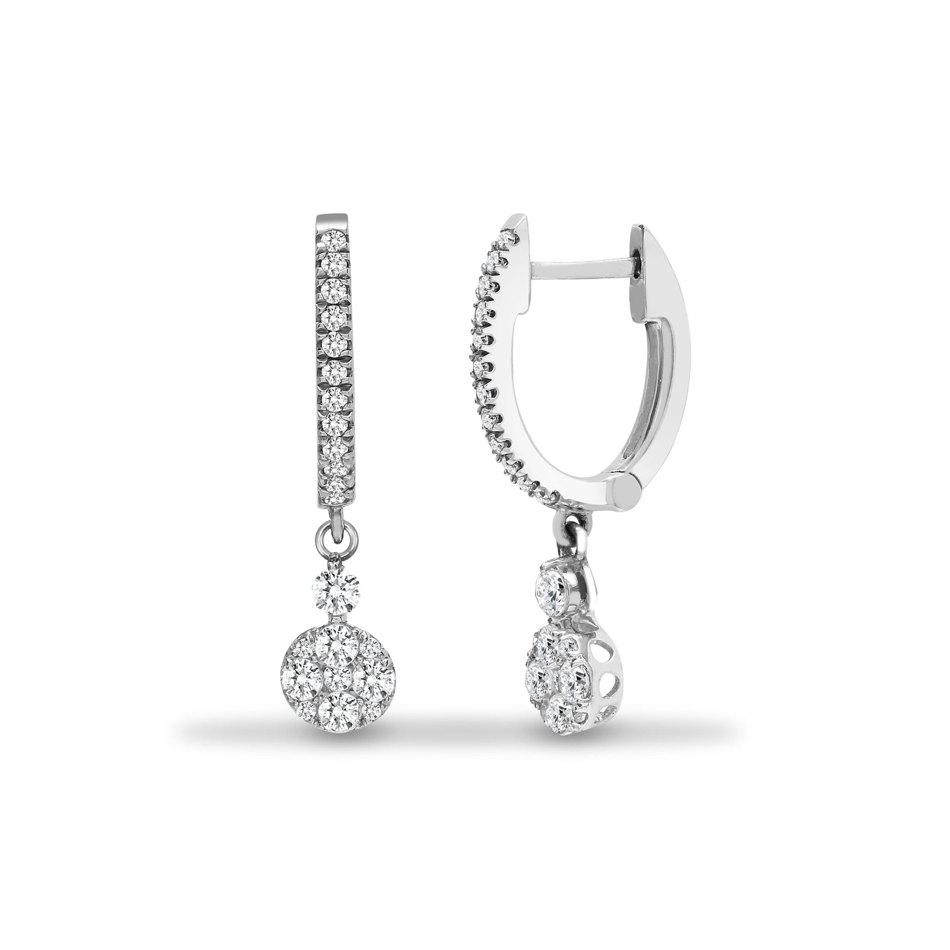 18ct White 0.50ct Diamond Earrings