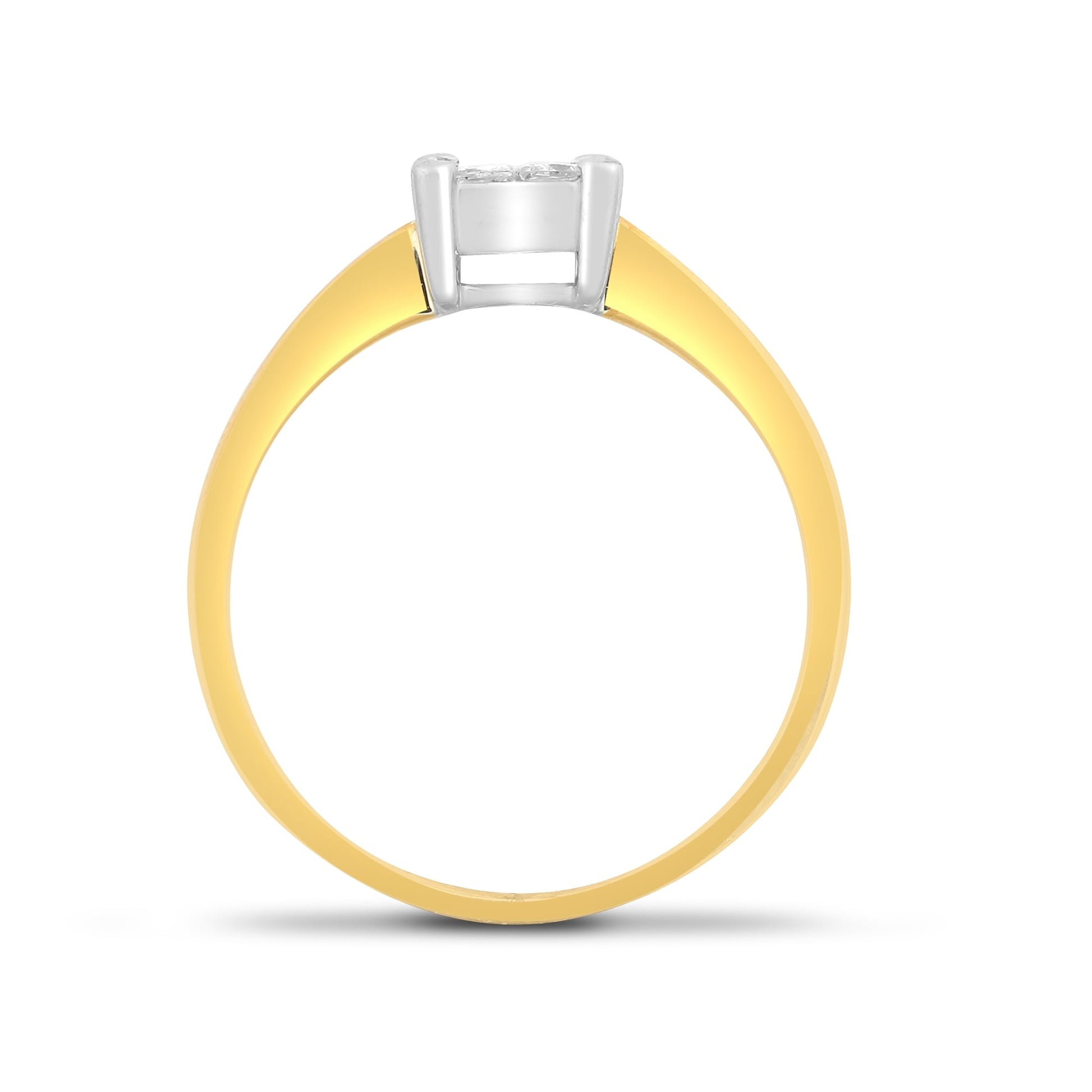 18ct Yellow Gold 25pts Diamond Ring