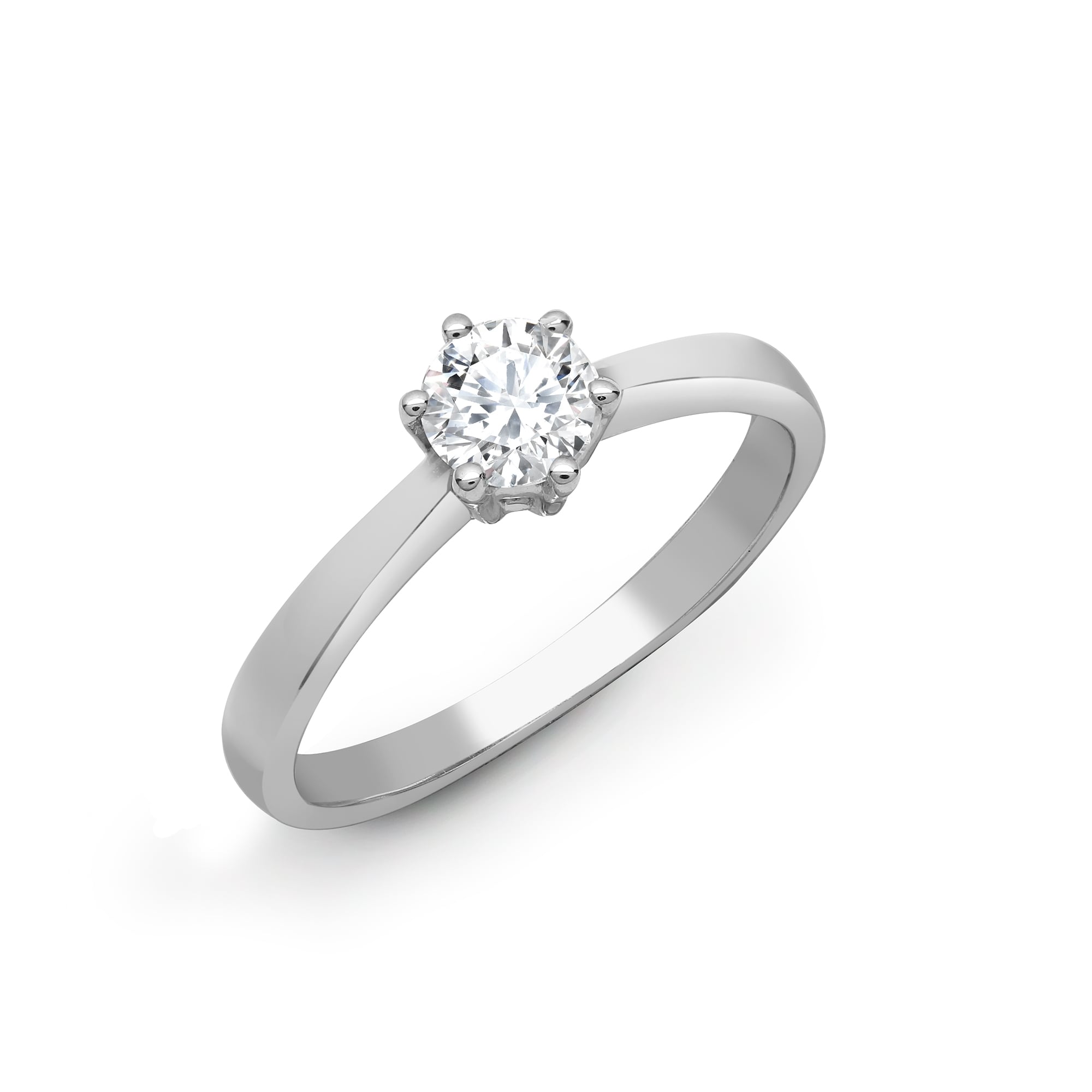 18ct White Gold 1ct Solitaire Diamond Ring