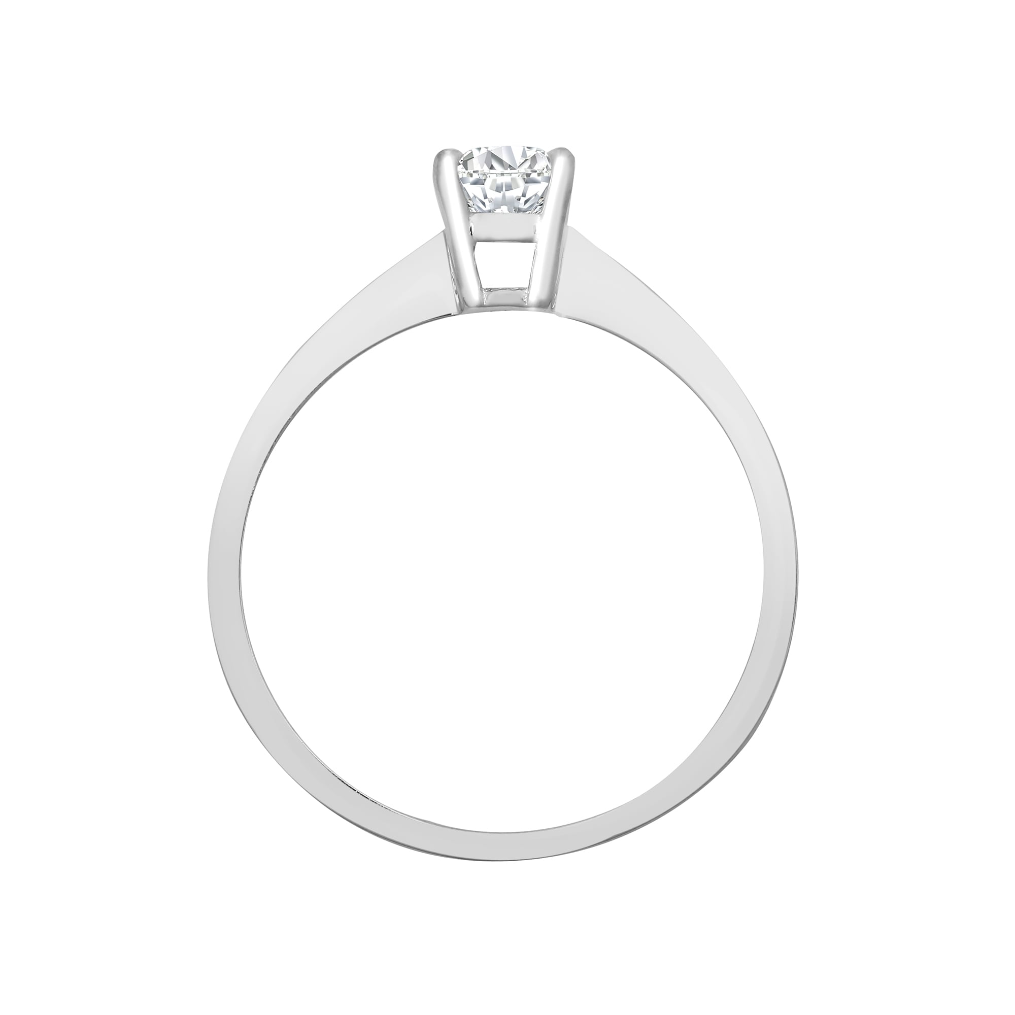 18ct White Gold 50pts Solitaire Diamond Ring
