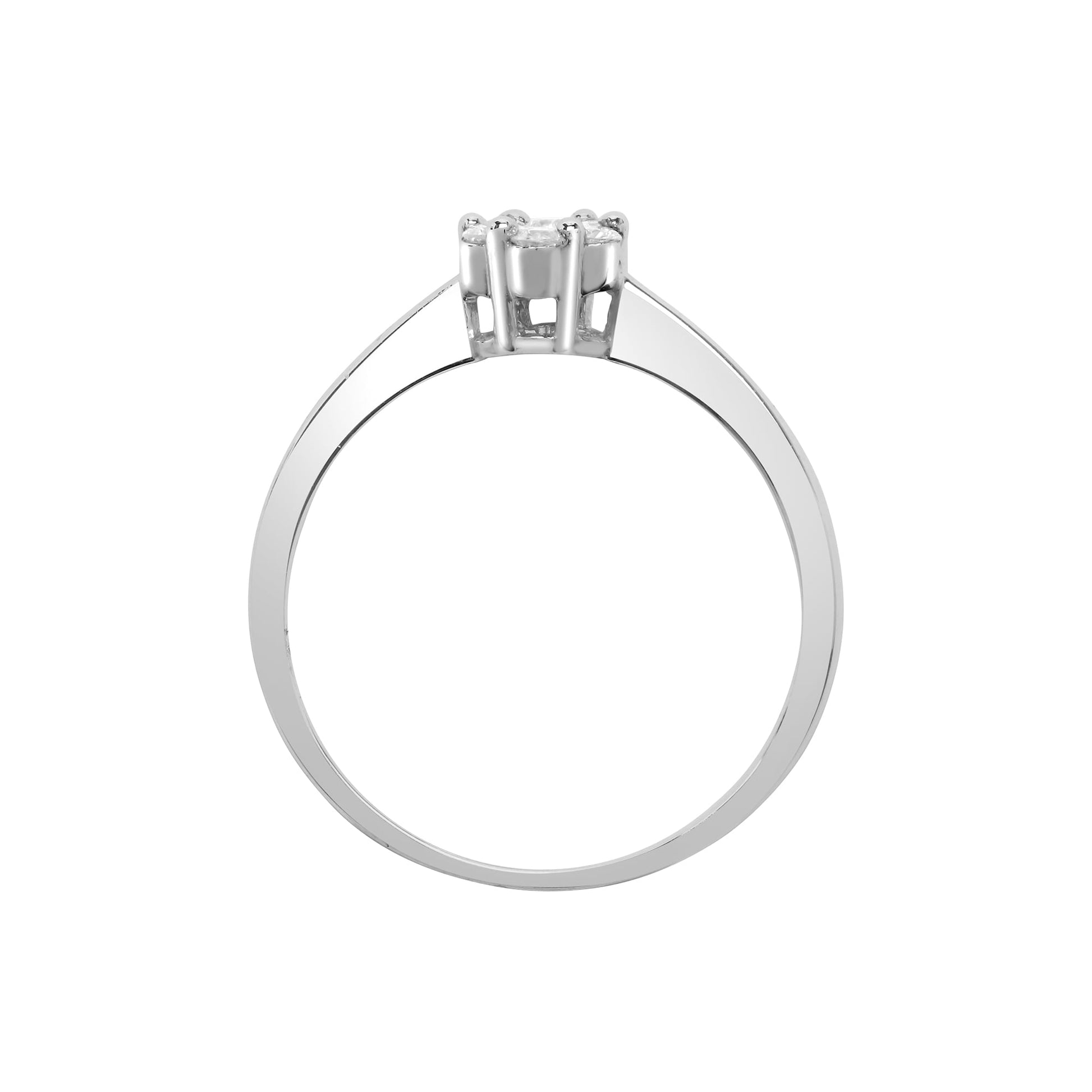18ct White Gold 24pts Diamond Ring