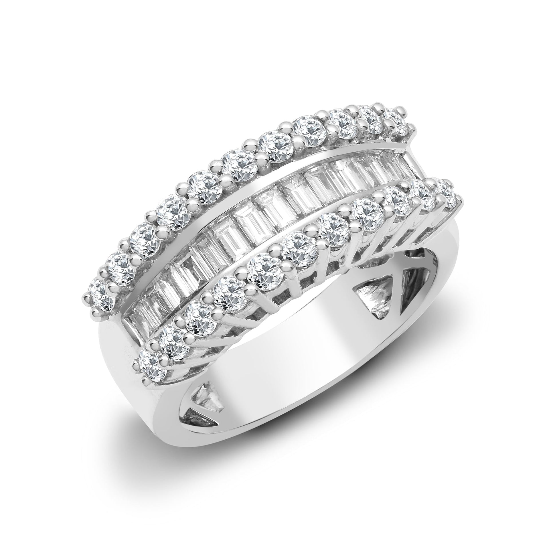 18ct White 1.63 Diamond Ring