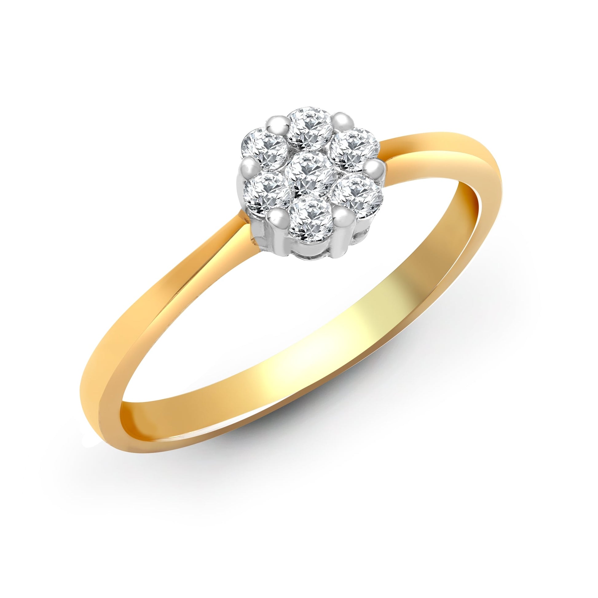 18ct Yellow Gold 24pts Diamond Ring