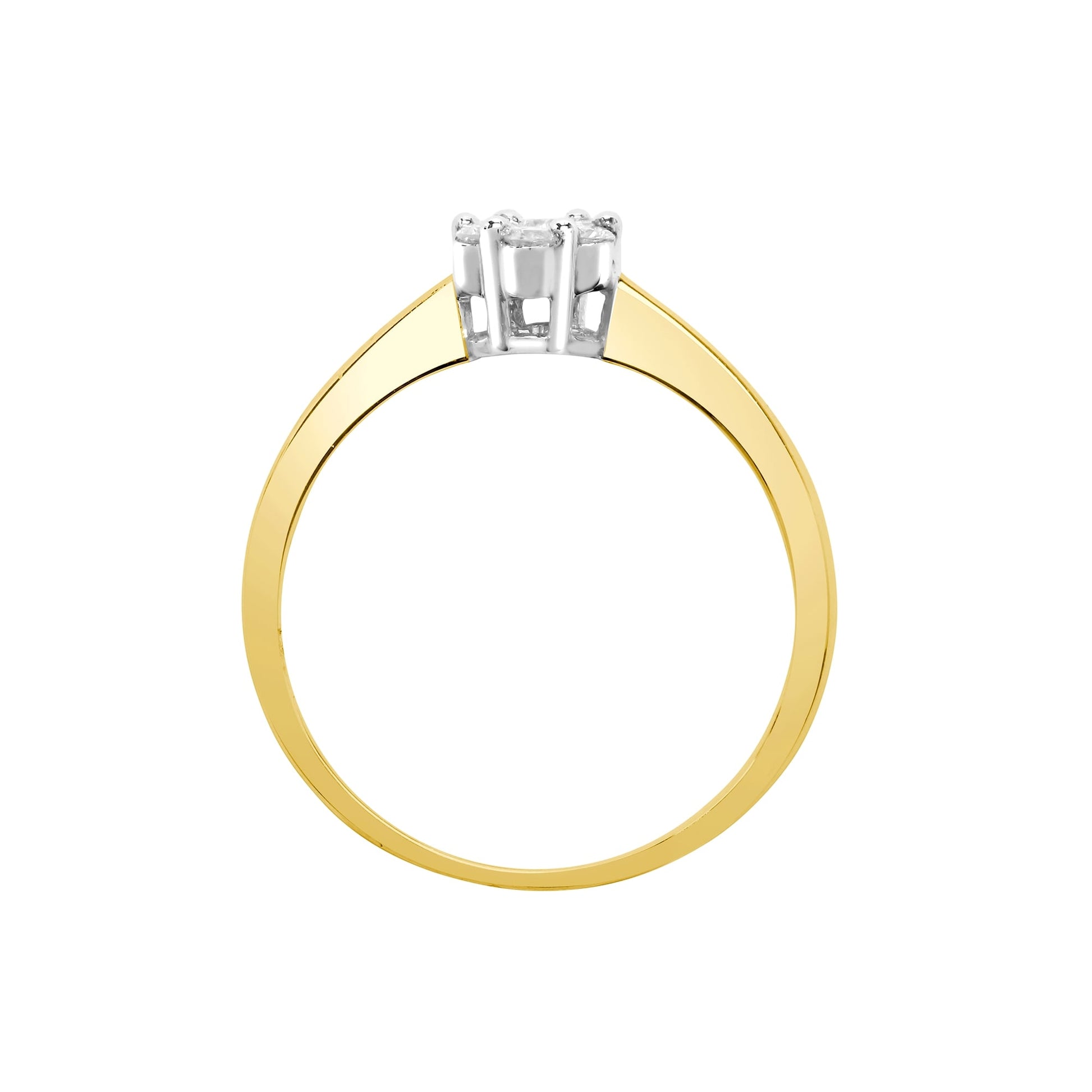 18ct Yellow Gold 24pts Diamond Ring