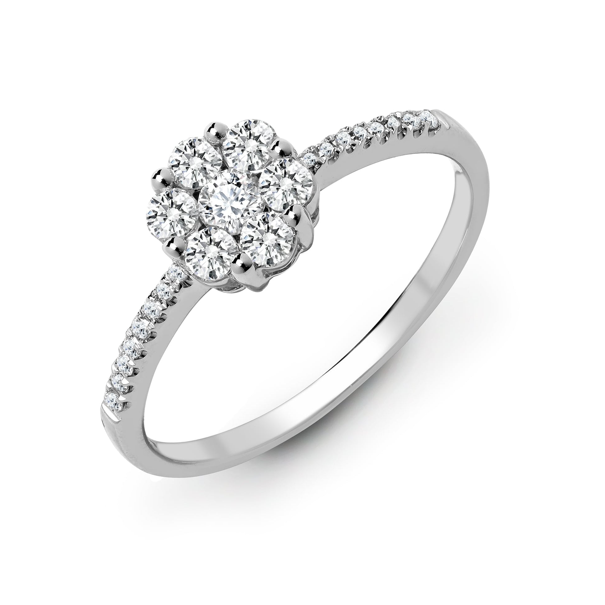 18ct White Gold 0.48ct Diamond Ring