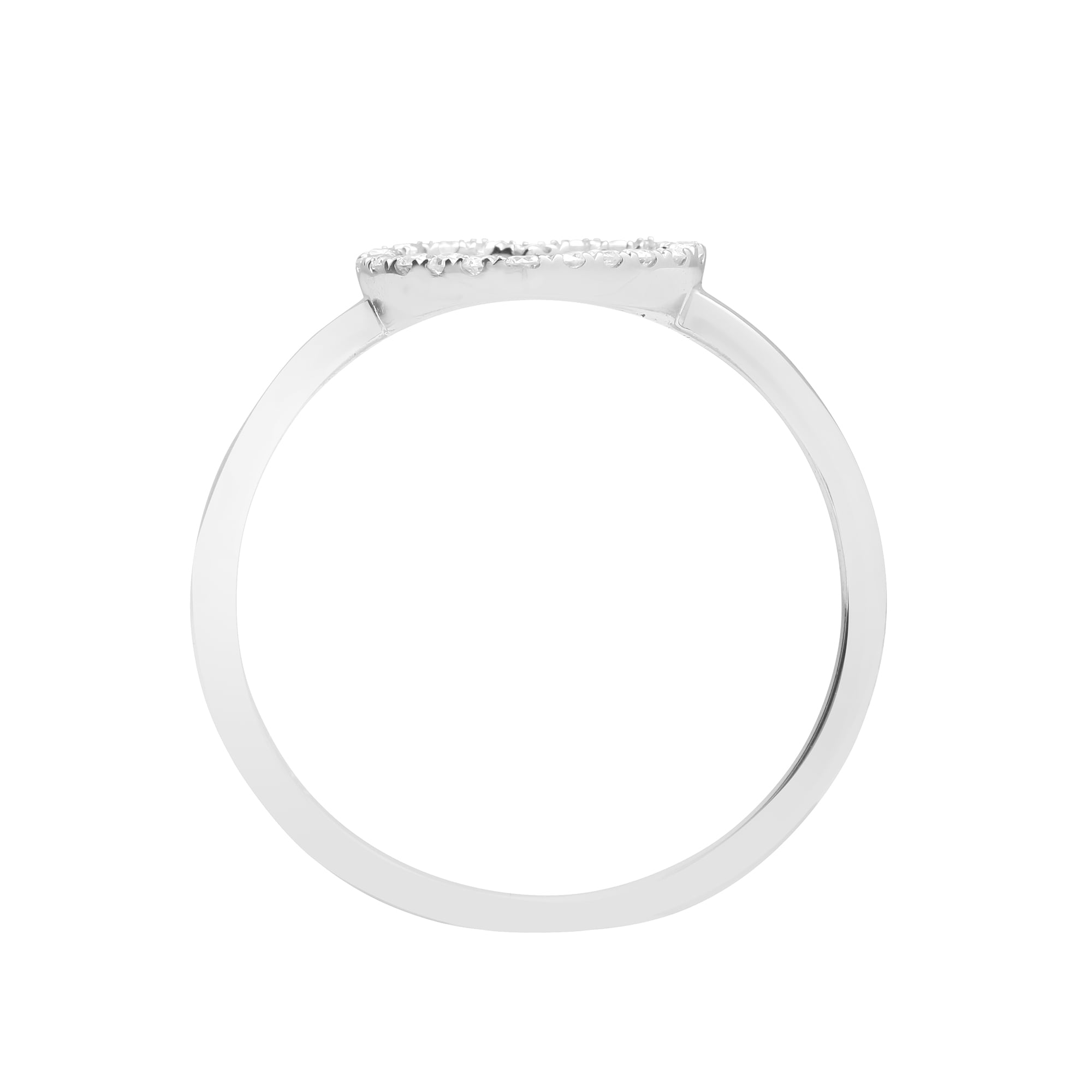 18ct White 0.14ct Diamond Heart Ring