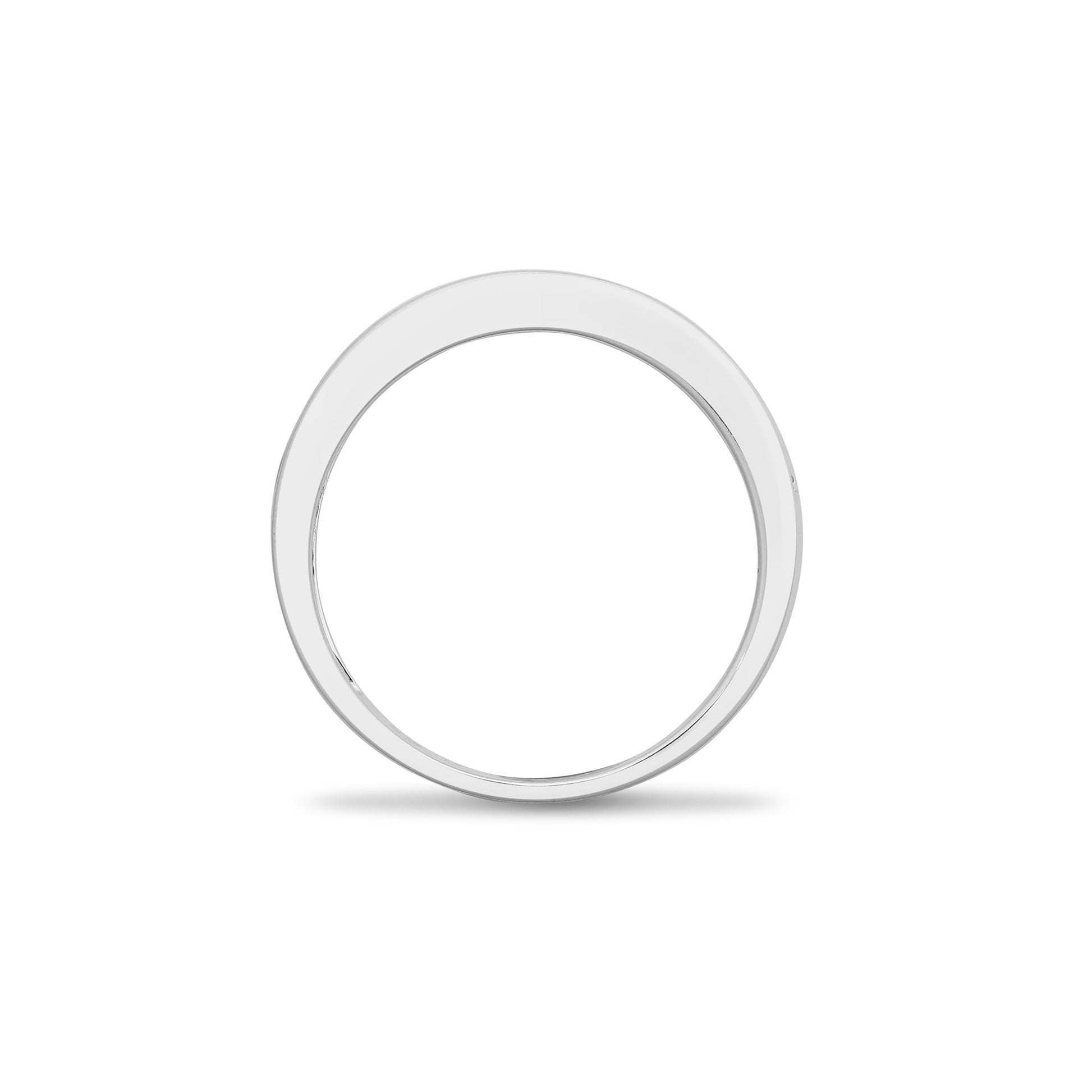 18ct White 0.75ct Diamond Baguette 1\2 Eternity Ring