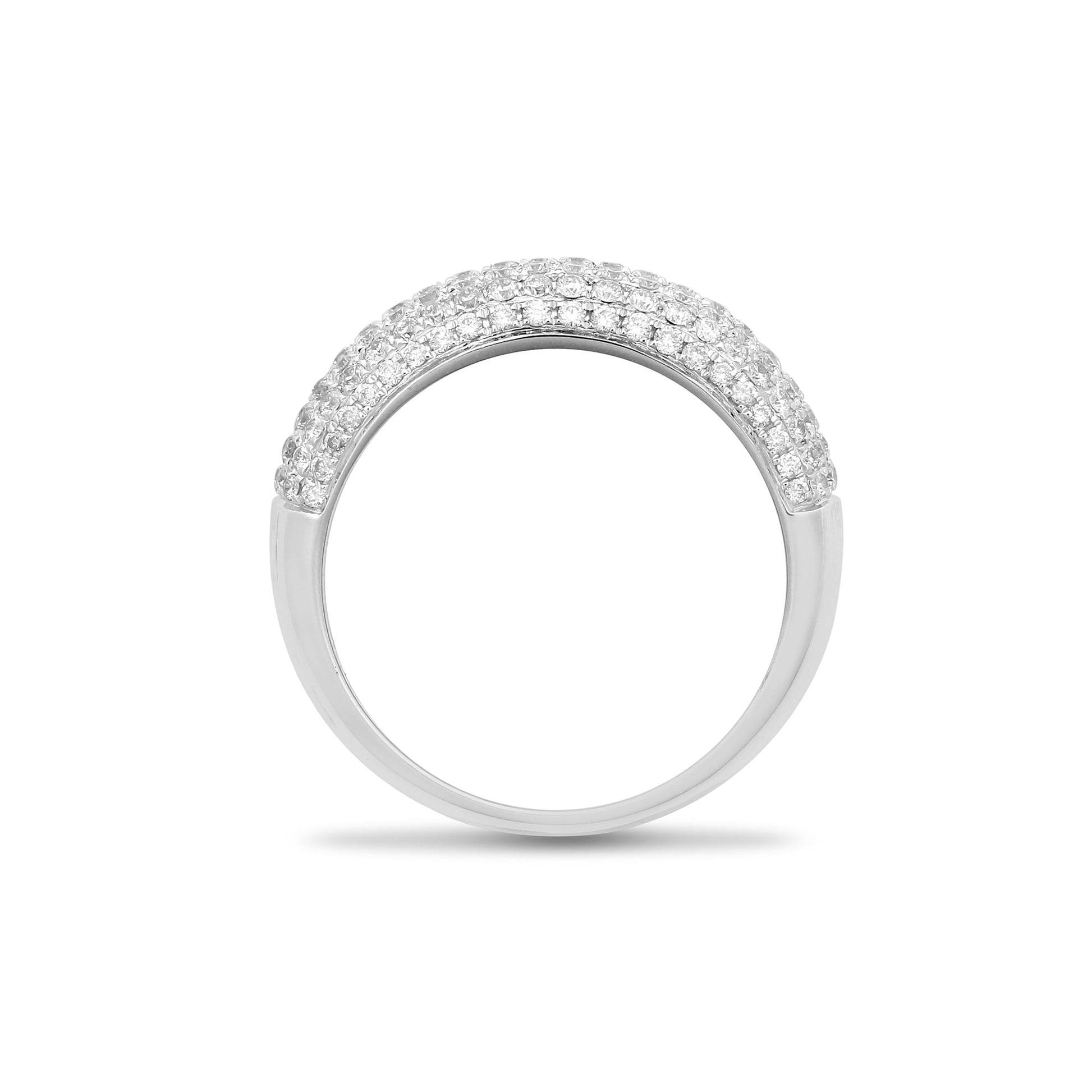 18ct White 1.00ct Diamond Bombay Ring
