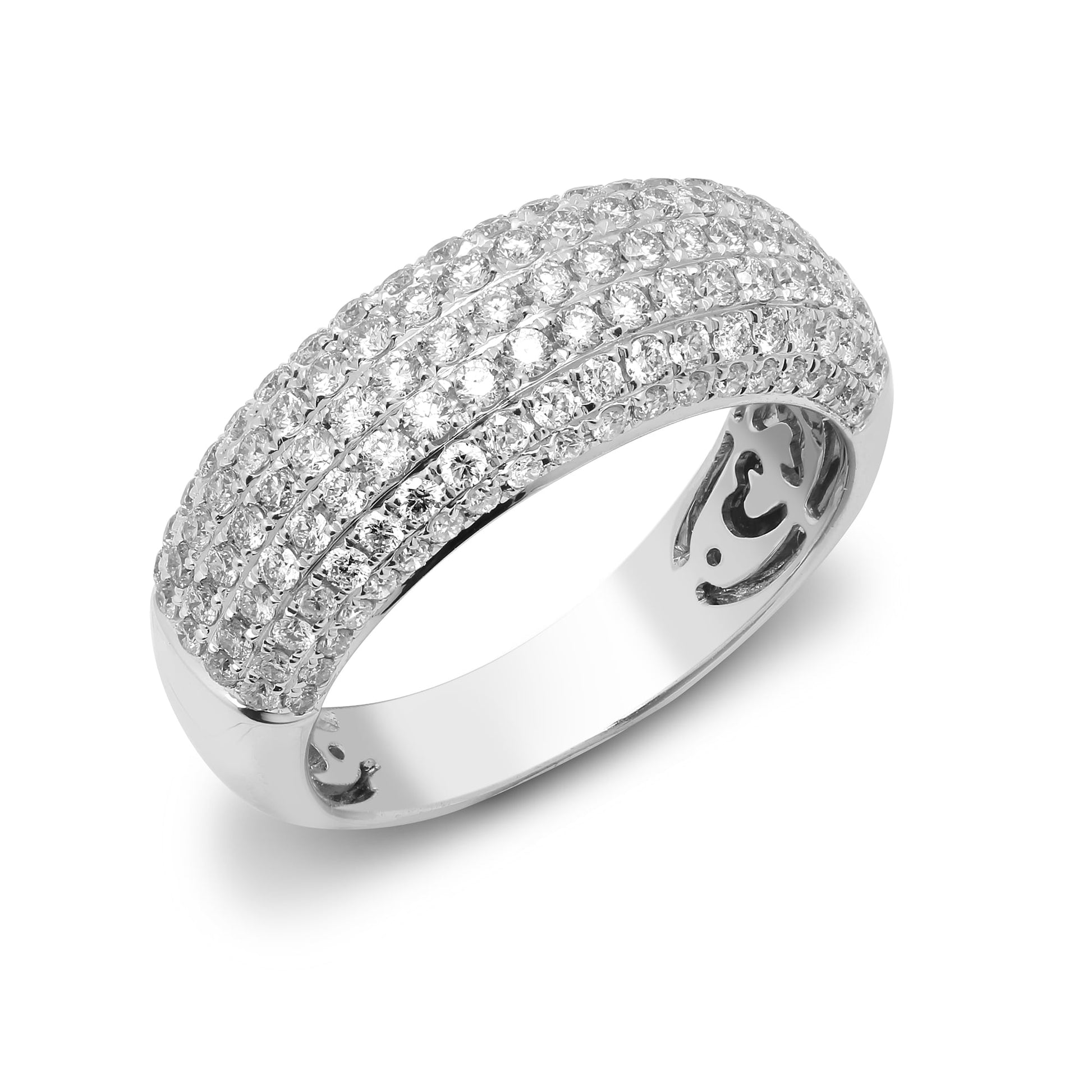 18ct White 1.50ct Diamond Bombay Ring