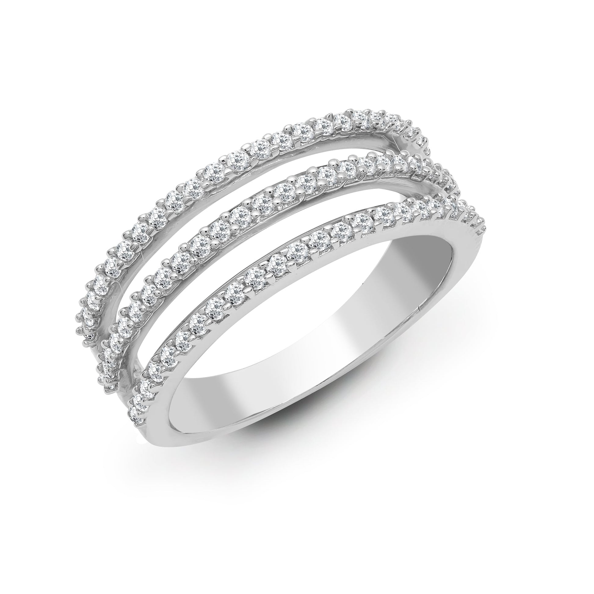 18ct White 0.63ct Diamond Ring