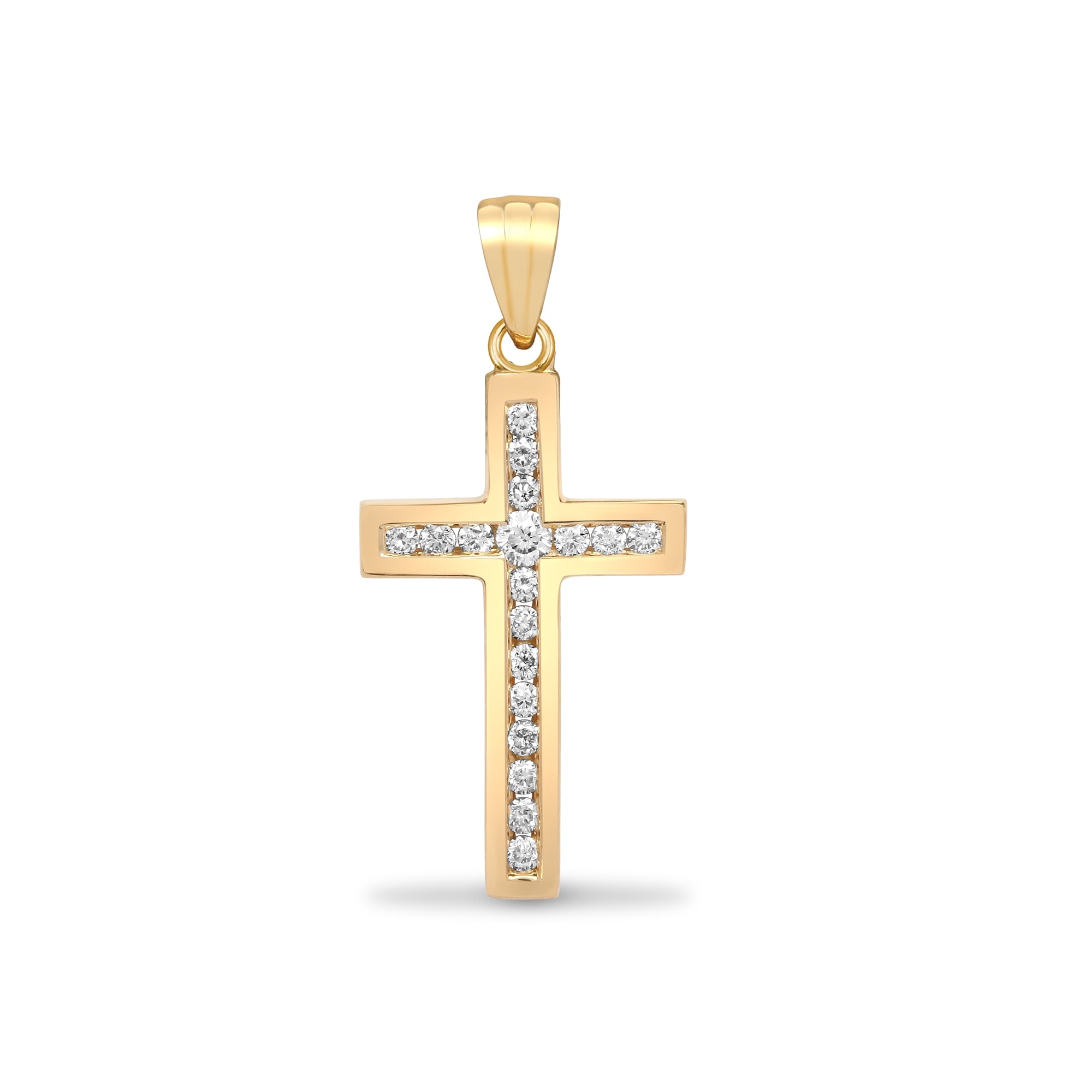 18ct 18pts Diamond Cross