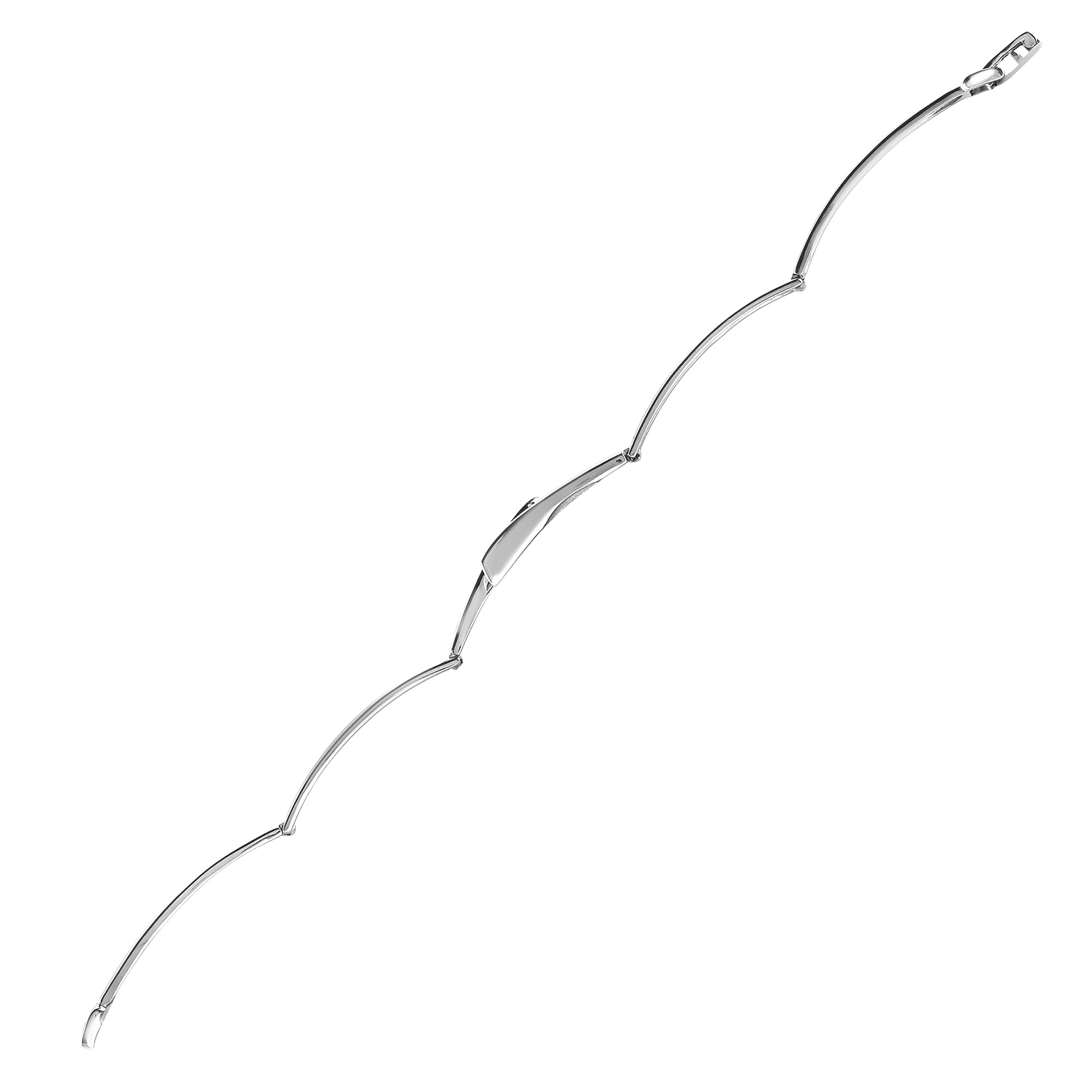 9ct White Gold 50pts Diamond Bracelet