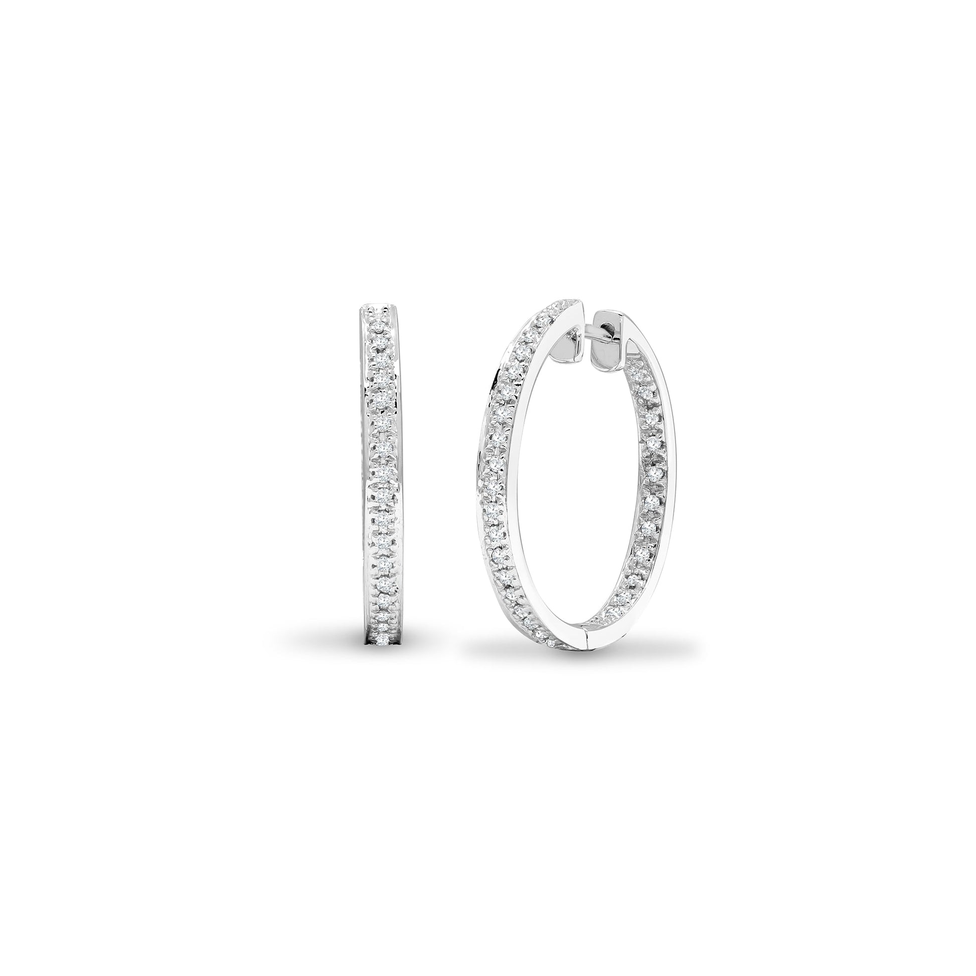 9ct 45pts Diamond earrings