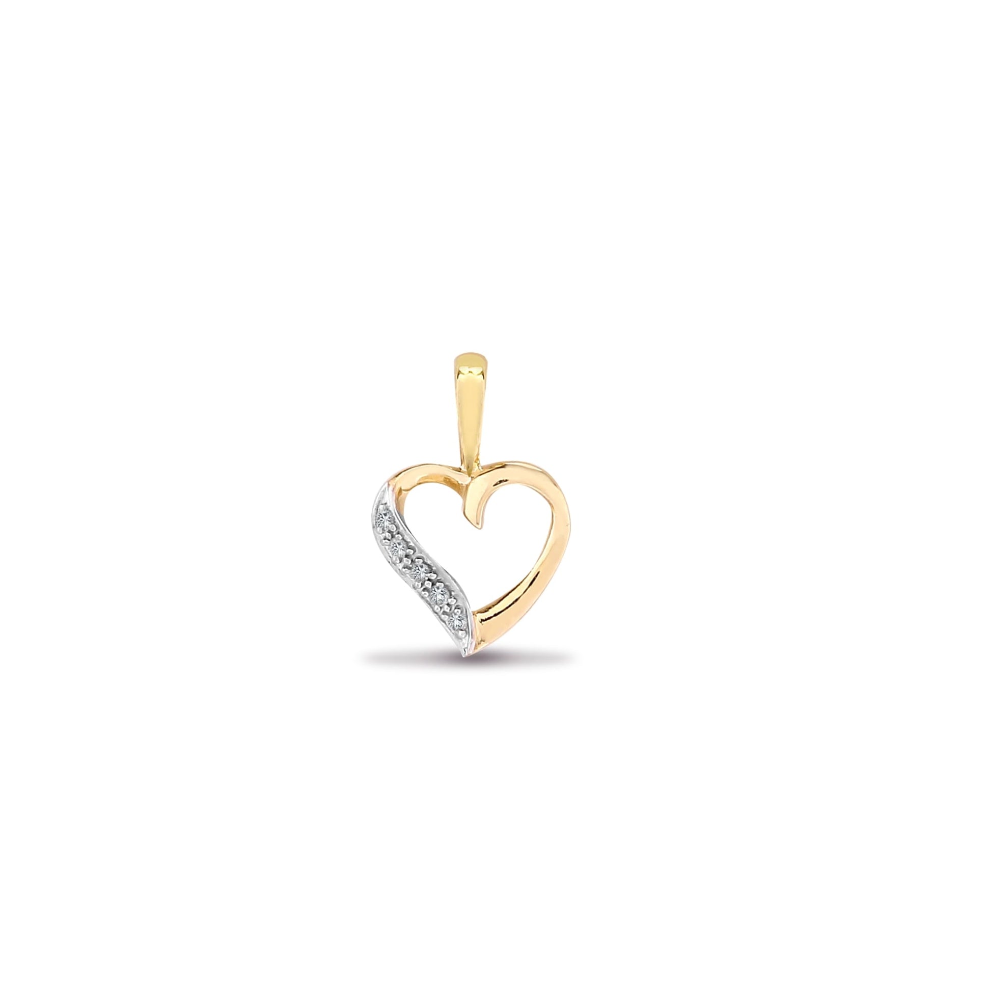 9ct Yellow Gold 2.5pts Diamond Pendant