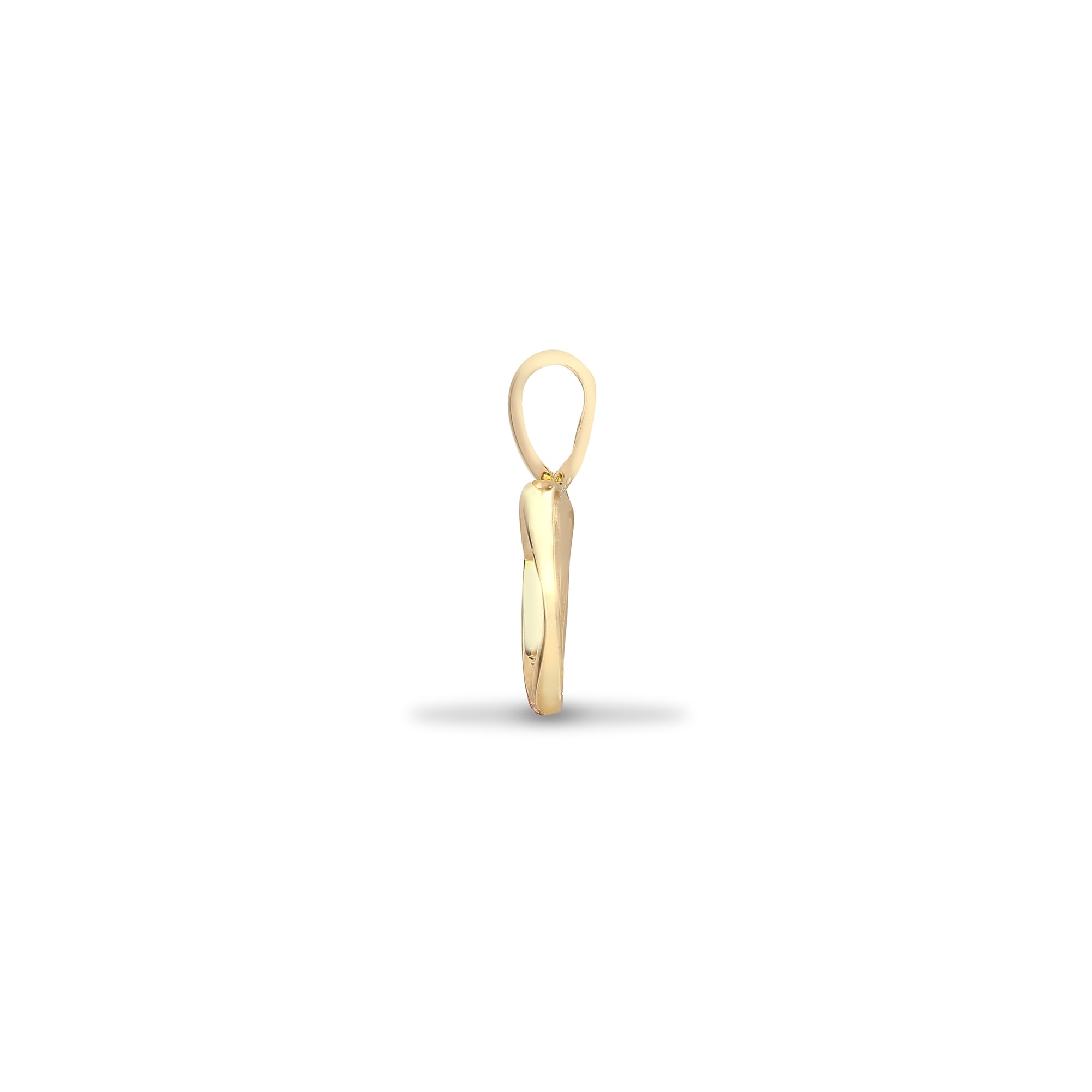 9ct Yellow Gold 2.5pts Diamond Pendant