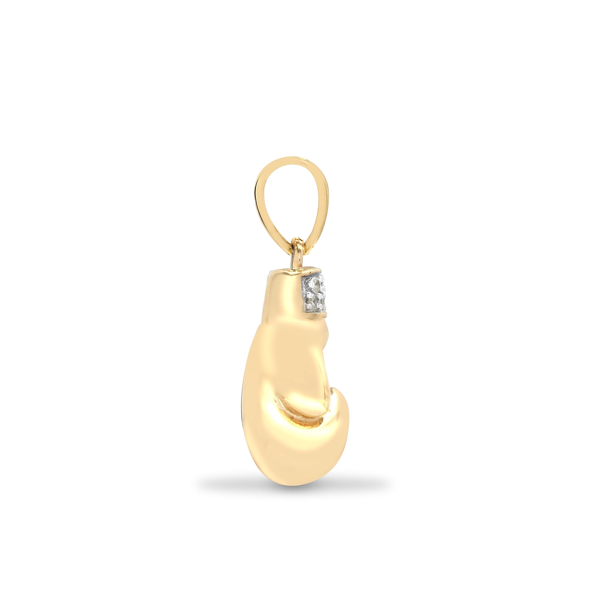 9ct Yellow 6pts Diamond Boxing Glove Pendant