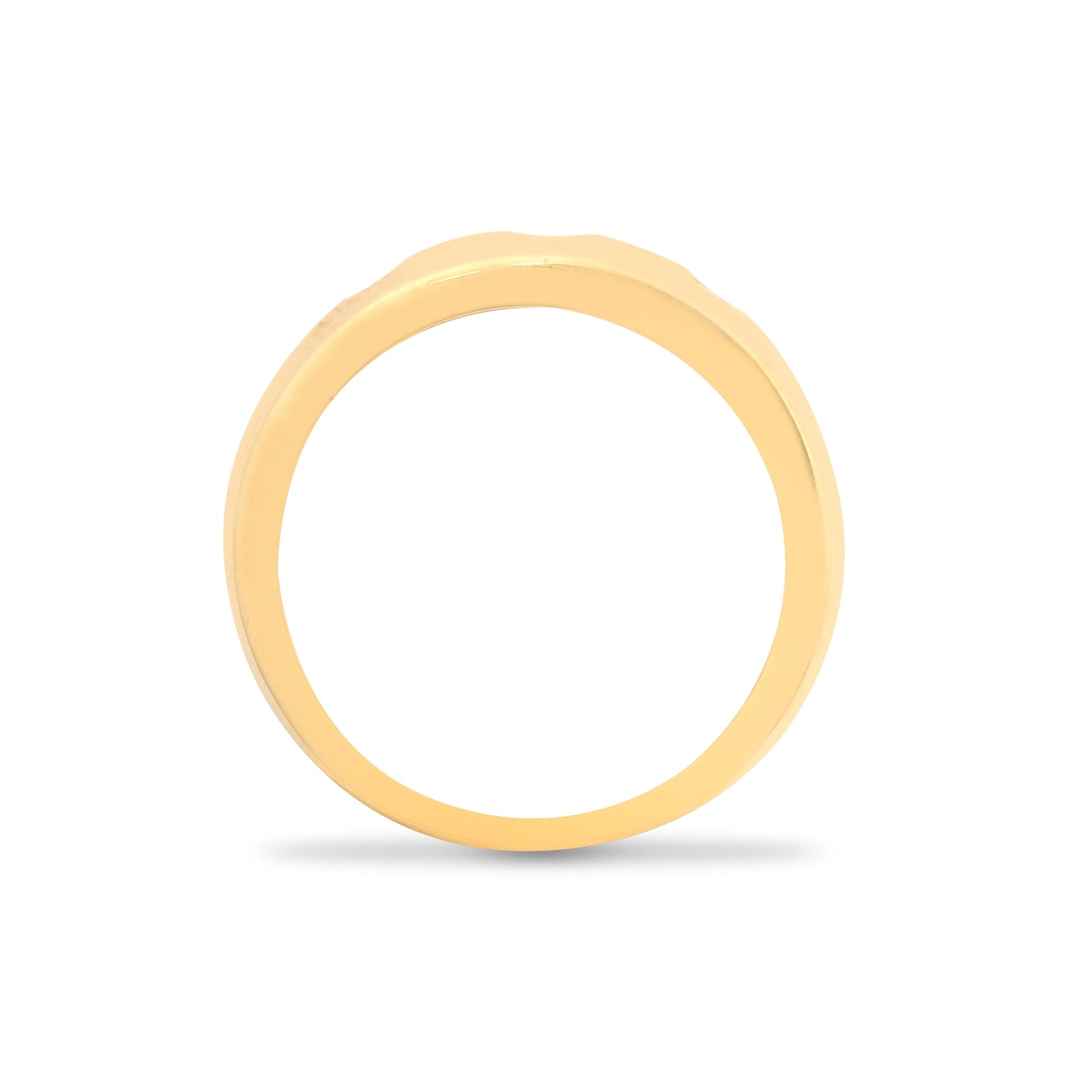 9ct Yellow Gold 9pts Invisible Set 3 Stone Ring