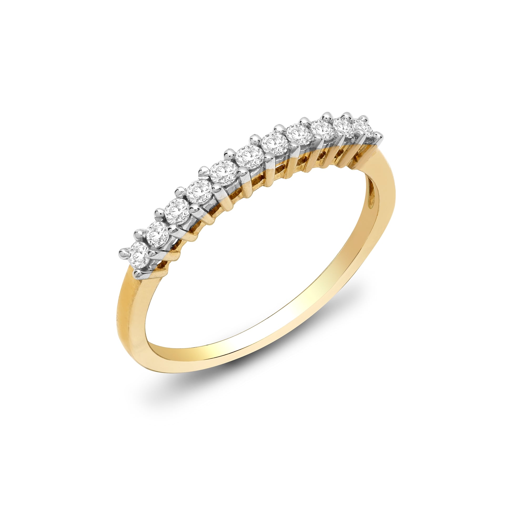 9ct Yellow Gold 22pts Diamond Ring