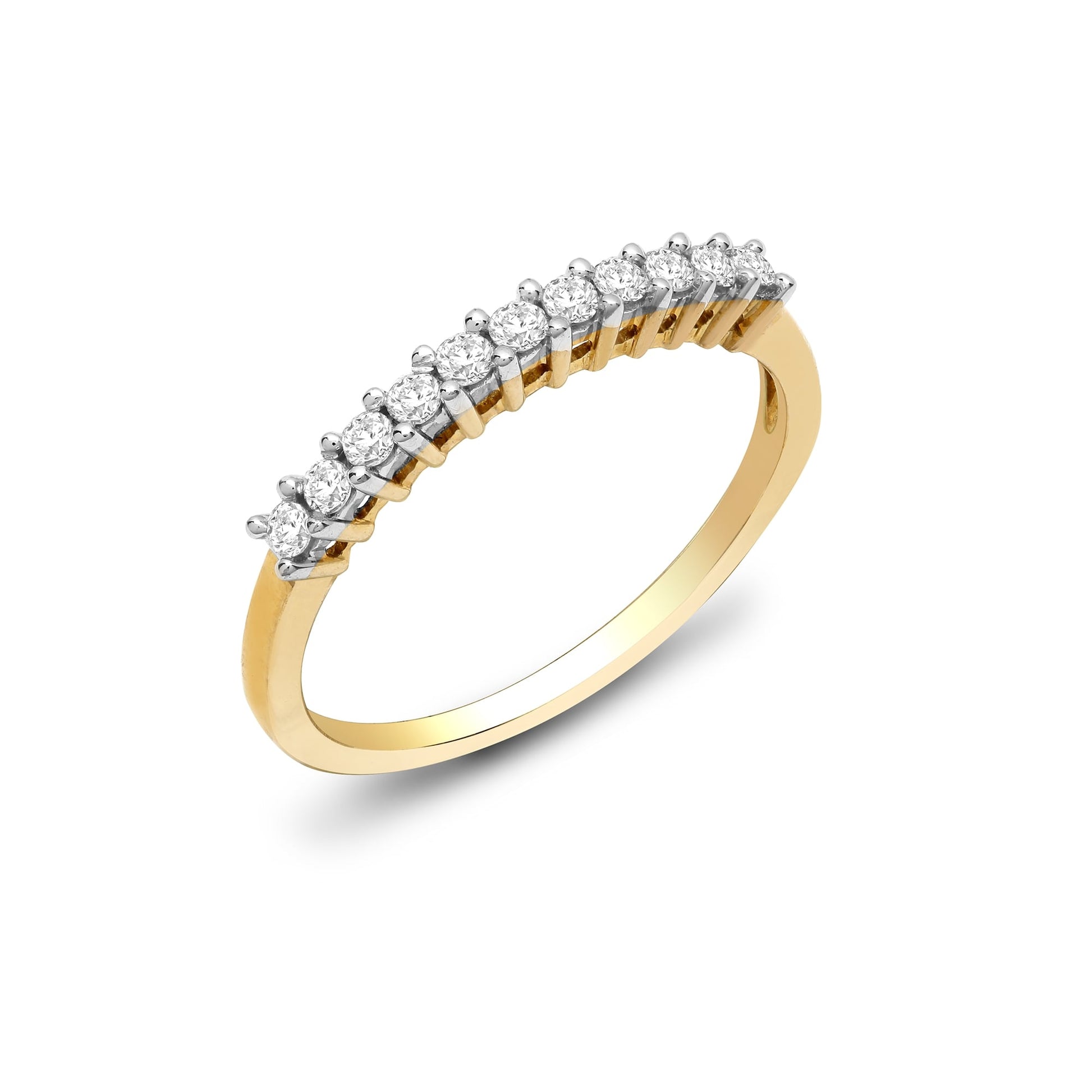 9ct Yellow Gold 22pts Diamond Ring
