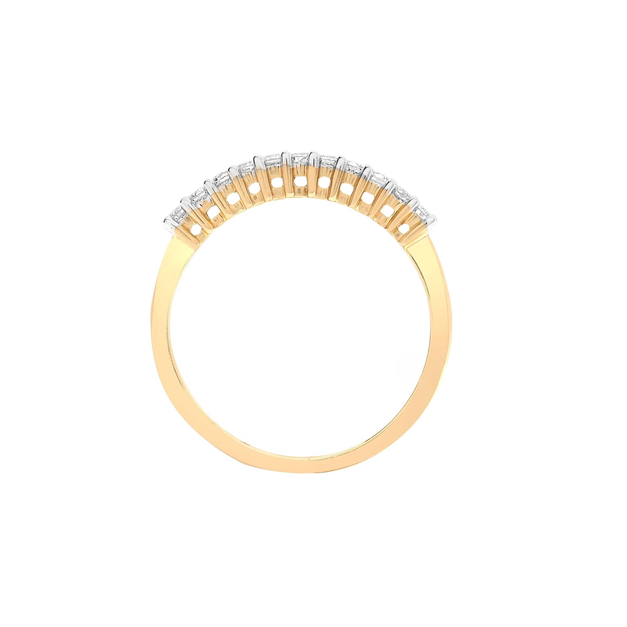 9ct Yellow Gold 22pts Diamond Ring