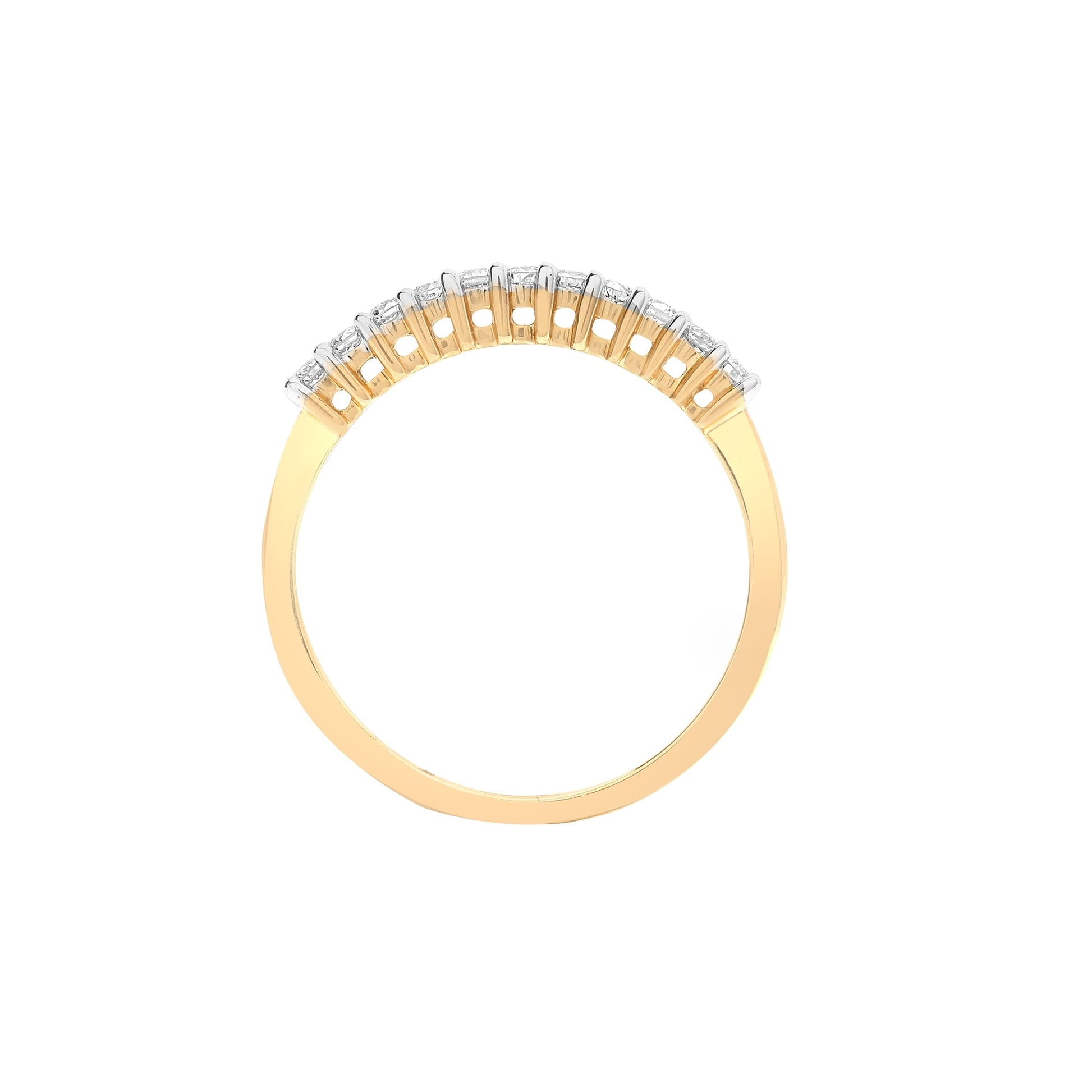 9ct Yellow Gold 22pts Diamond Ring
