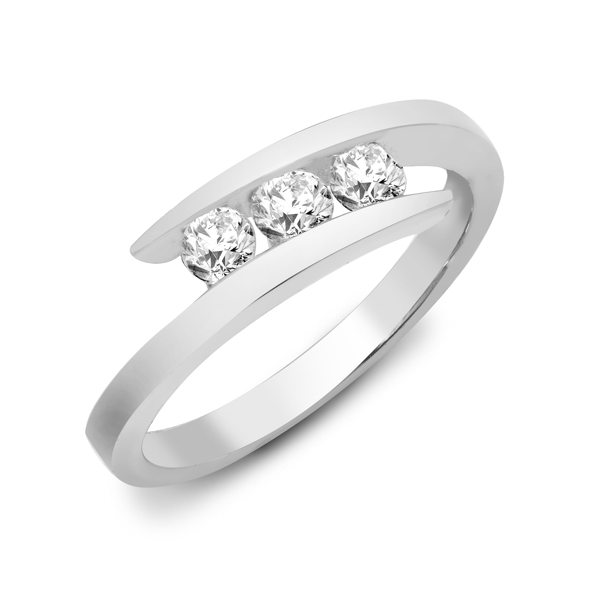 9ct White Gold 50pts Diamond Ring