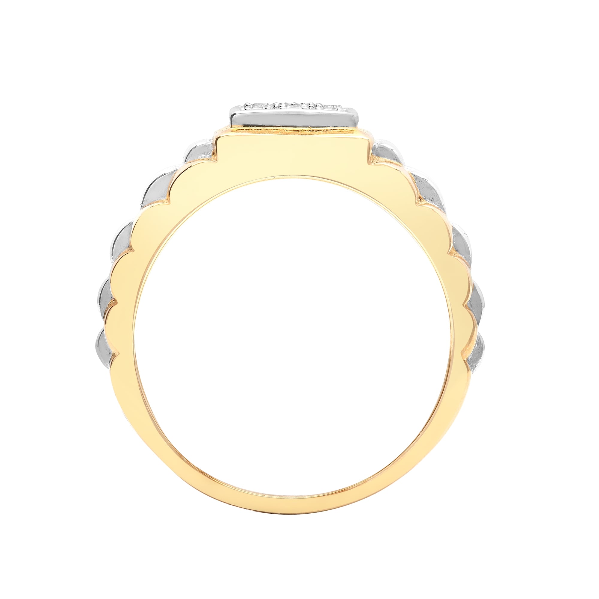 9ct Yellow Gold 15pts Diamond Ring