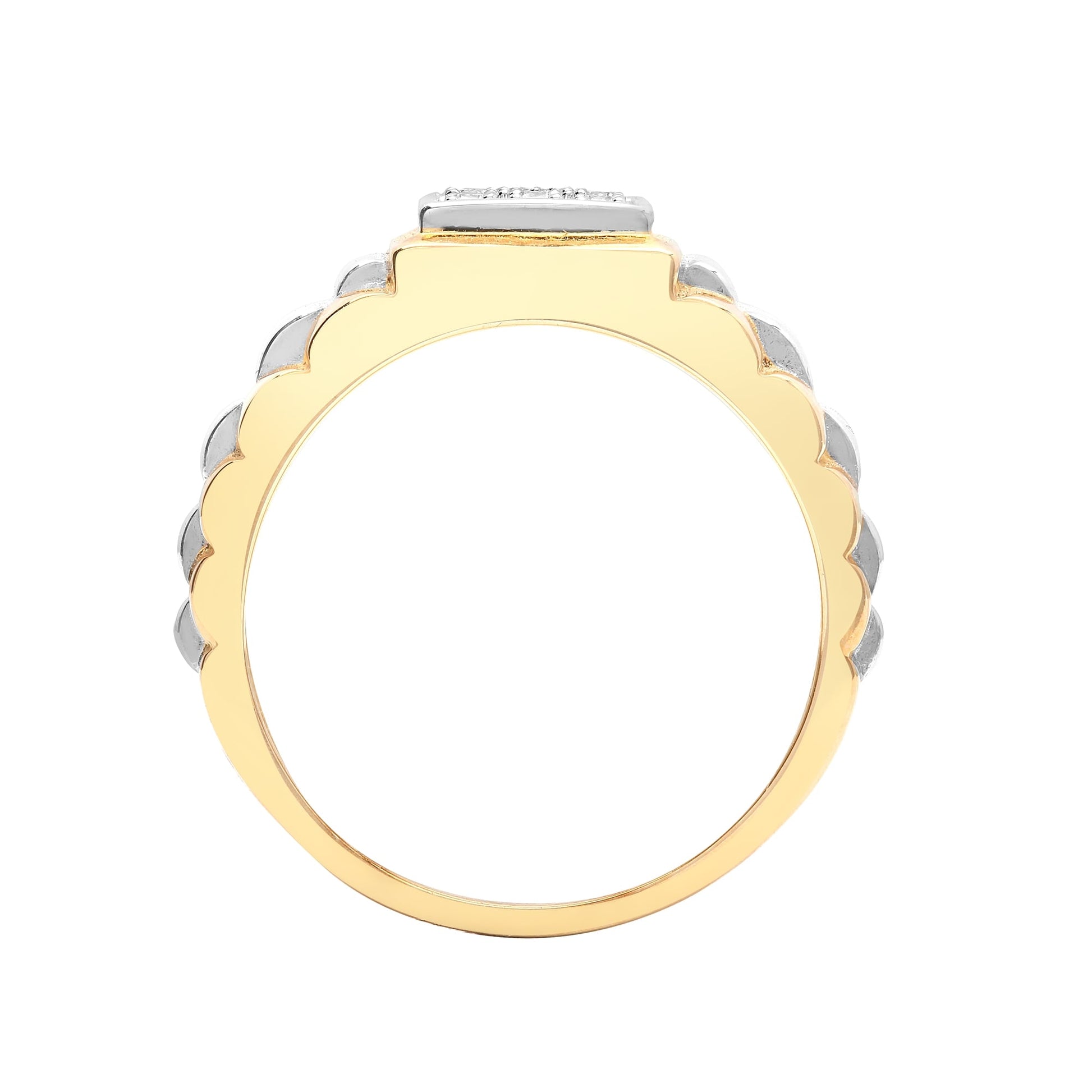 9ct Yellow Gold 15pts Diamond Ring