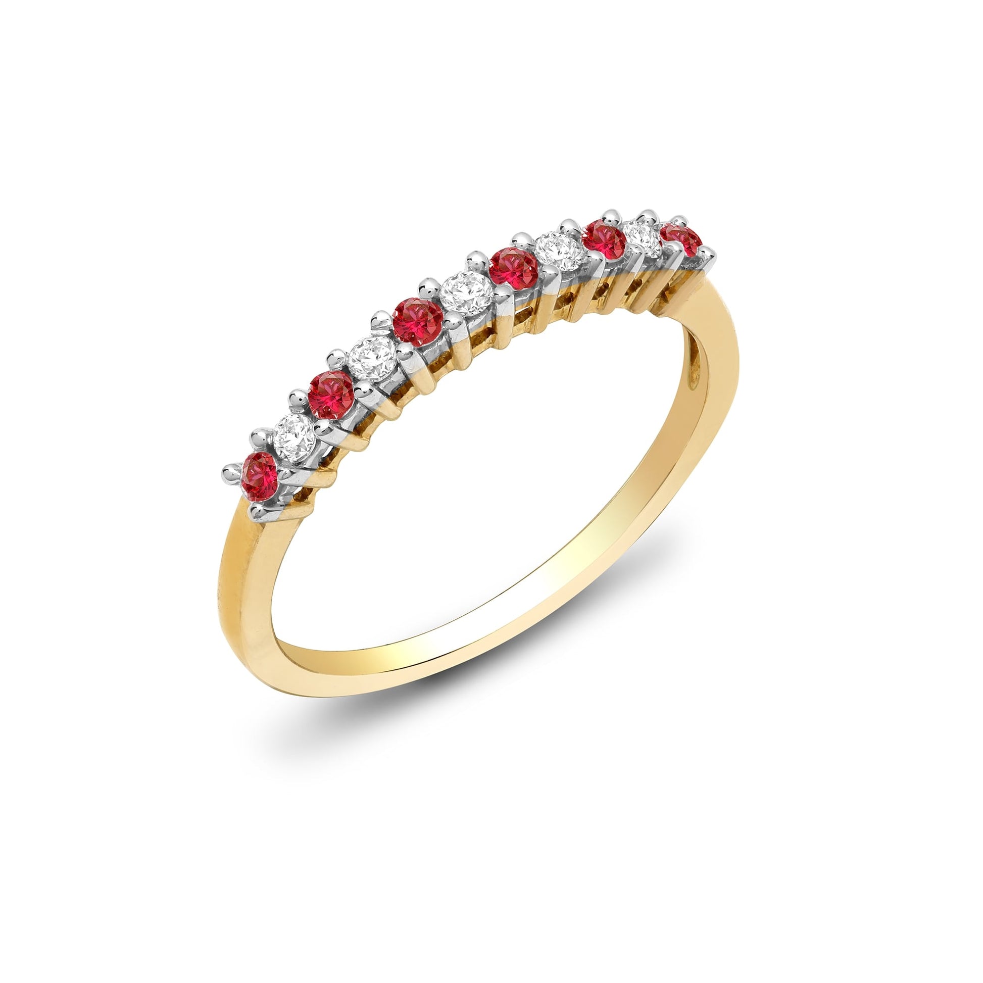 9ct Yellow Gold 25pts Diamond Ring