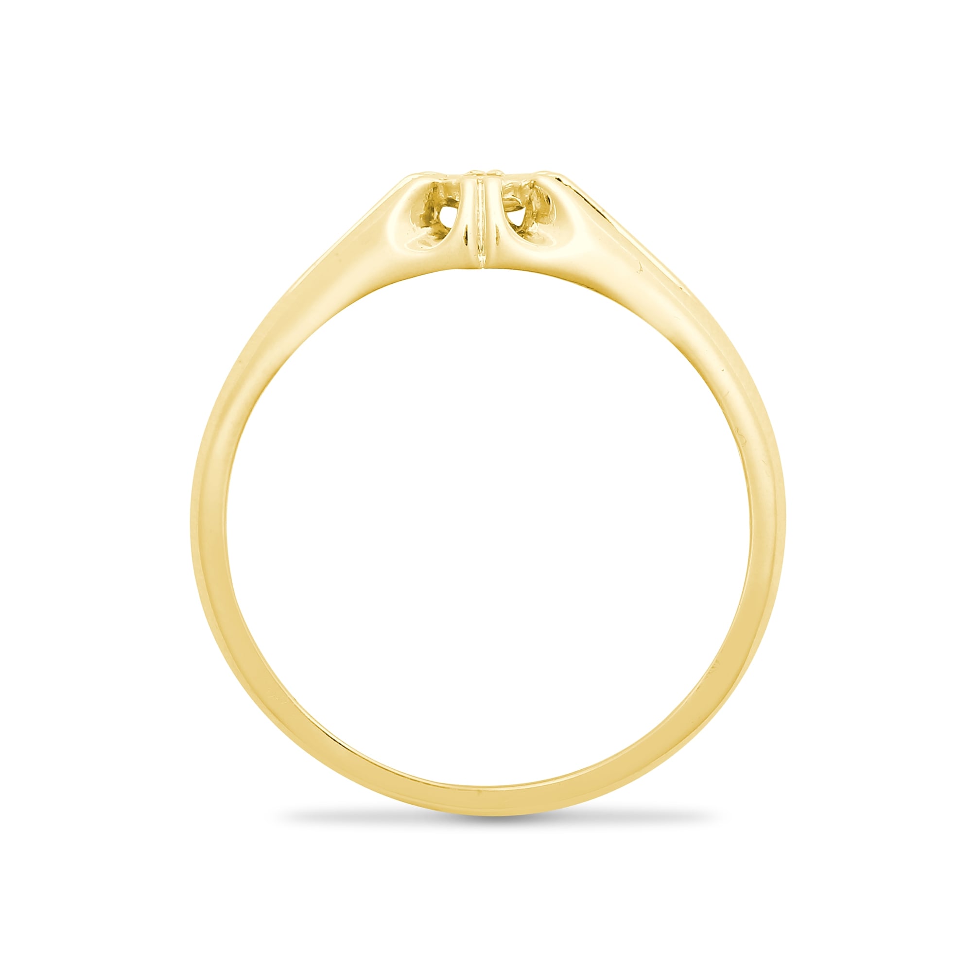 9ct Yellow Gold 4pts Gents Single Stone Diamond Ring