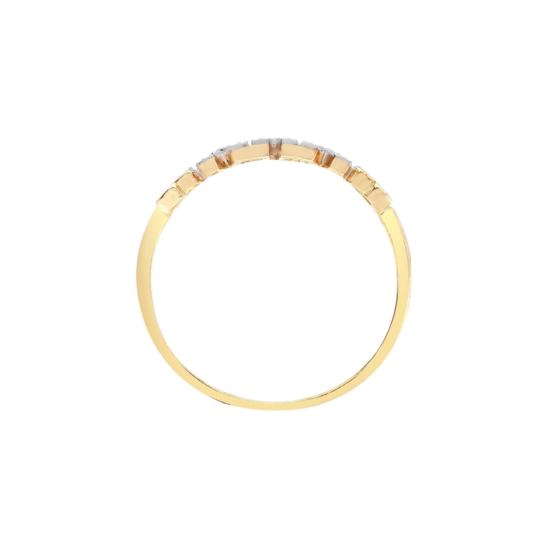 9ct Yellow Gold 2pts Diamond 'MUM' Ring