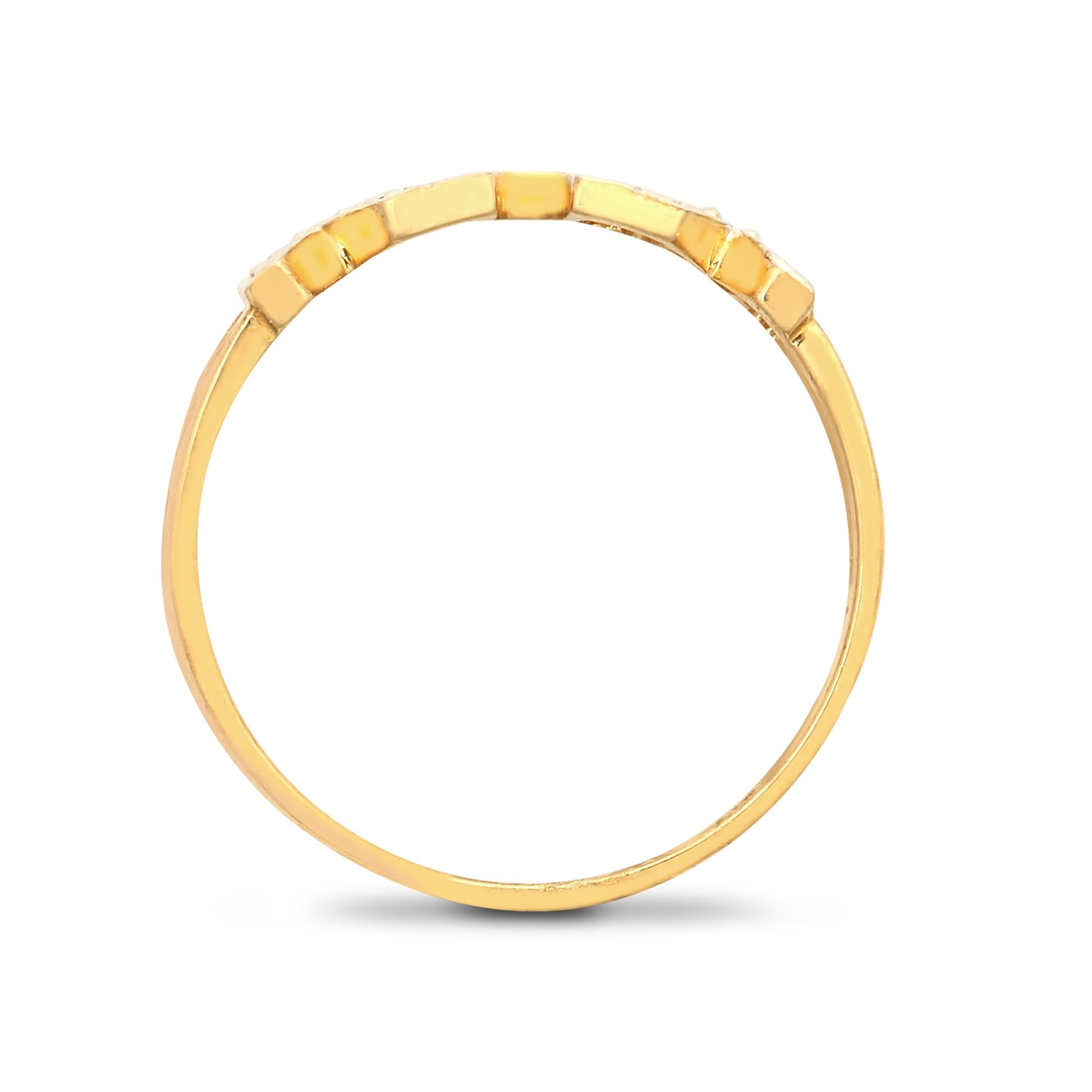 9ct Yellow Gold 2pts Diamond 'MUM' Ring