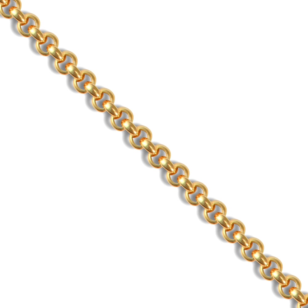 Ladies 9ct Yellow Gold Bracelet 5.3mm Gauge Bracelet, 7.5" in length