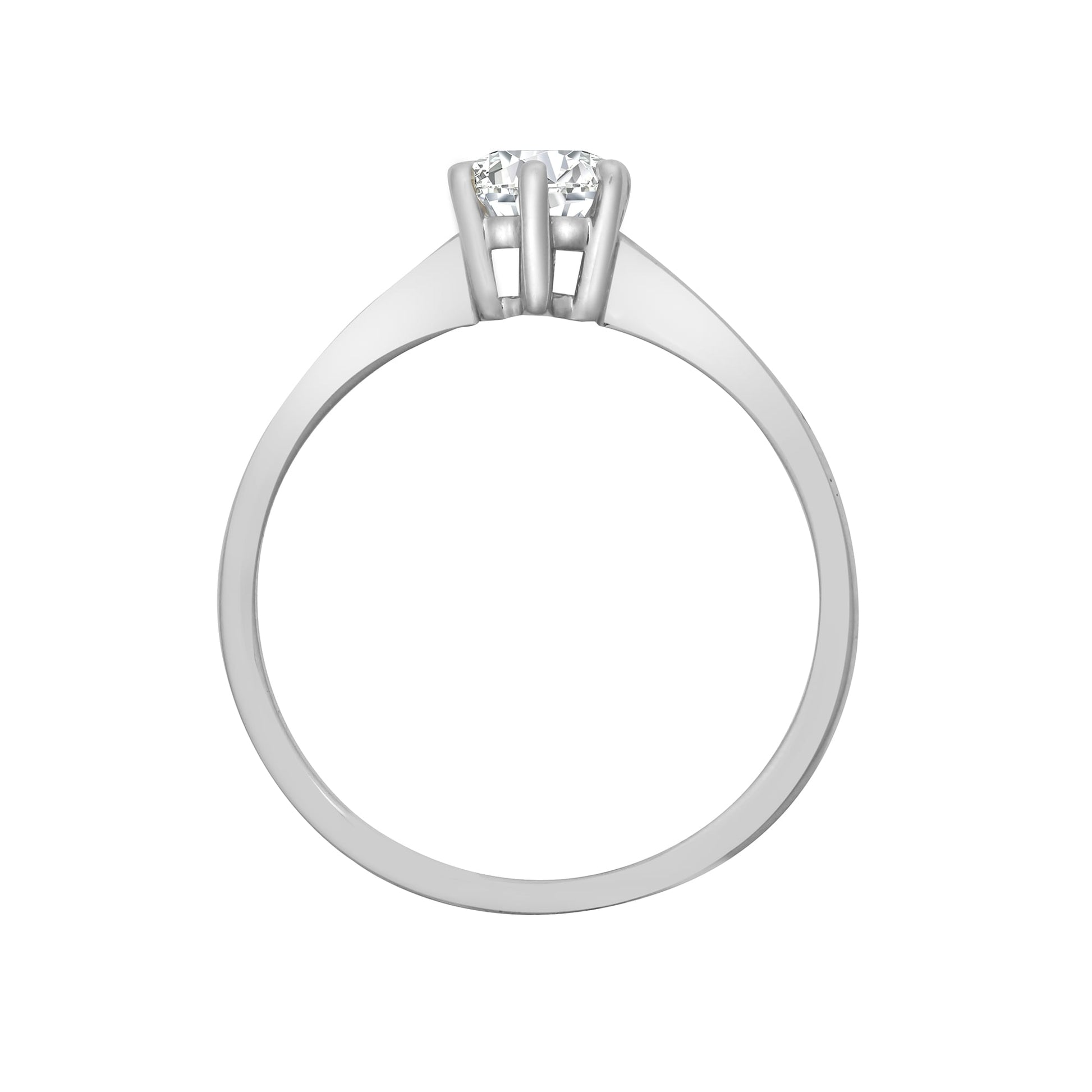 Platinum 25pts Solitaire Diamond Ring