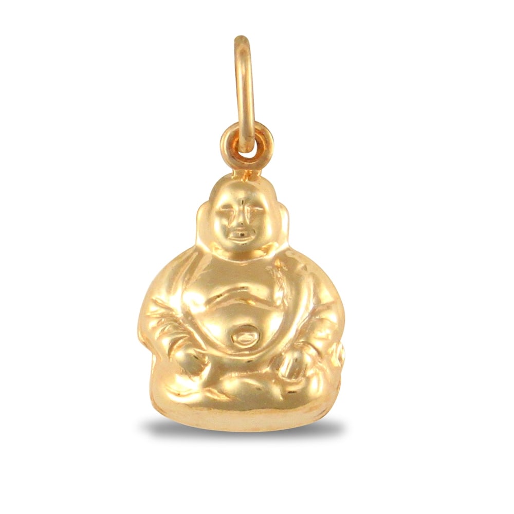 Ladies 9ct Yellow Gold Buddha Charm Pendant