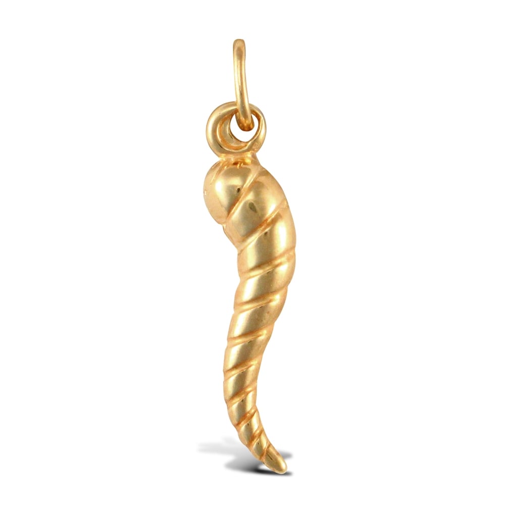 Ladies 9ct Yellow Gold Horn of Plenty Charm Pendant