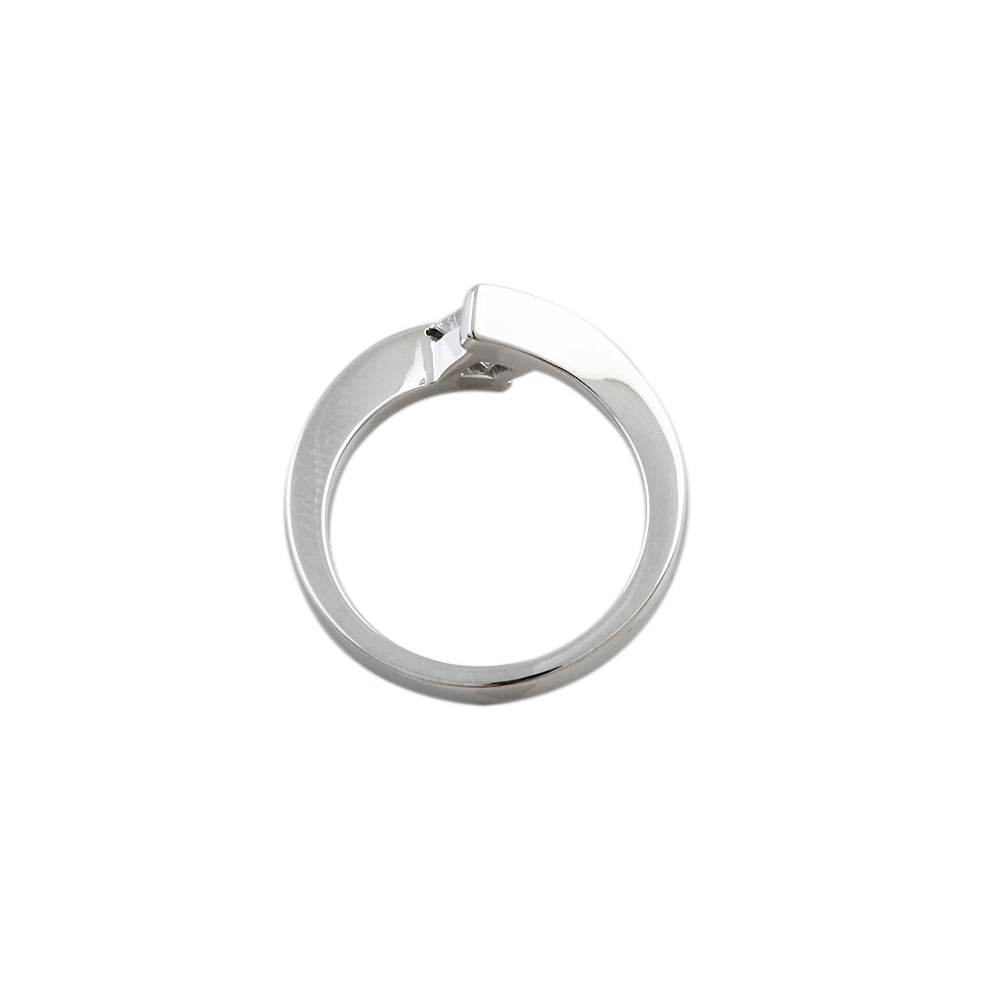 9ct White Gold Diamond Solitaire Ring 0.35ct