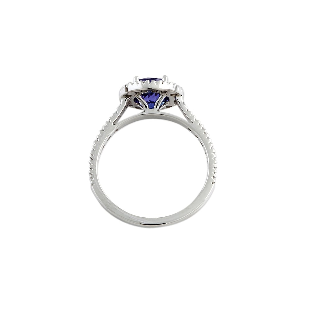 9ct Gold Tanzanite and Diamond Dress Ring