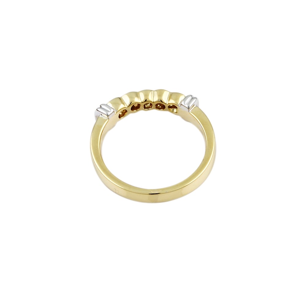 9ct Yellow and White Diamond  Ring 0.36ct